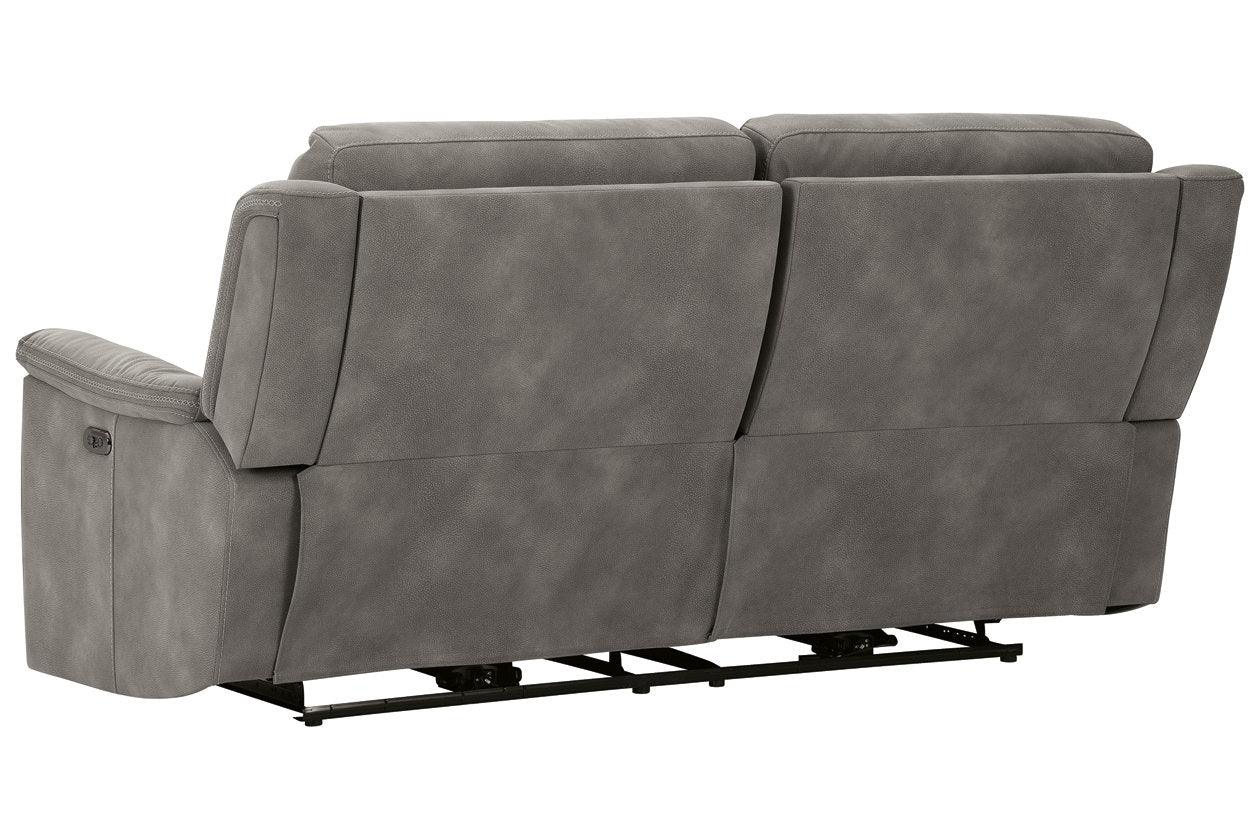 Next-Gen DuraPella Slate Dual Power Reclining Sofa - Image 6