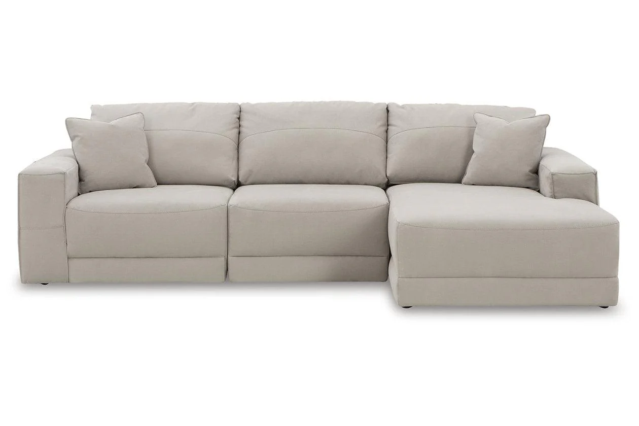 Next-Gen Gaucho Gray 3-Piece Right Arm Facing Chaise Sectional - Image 2