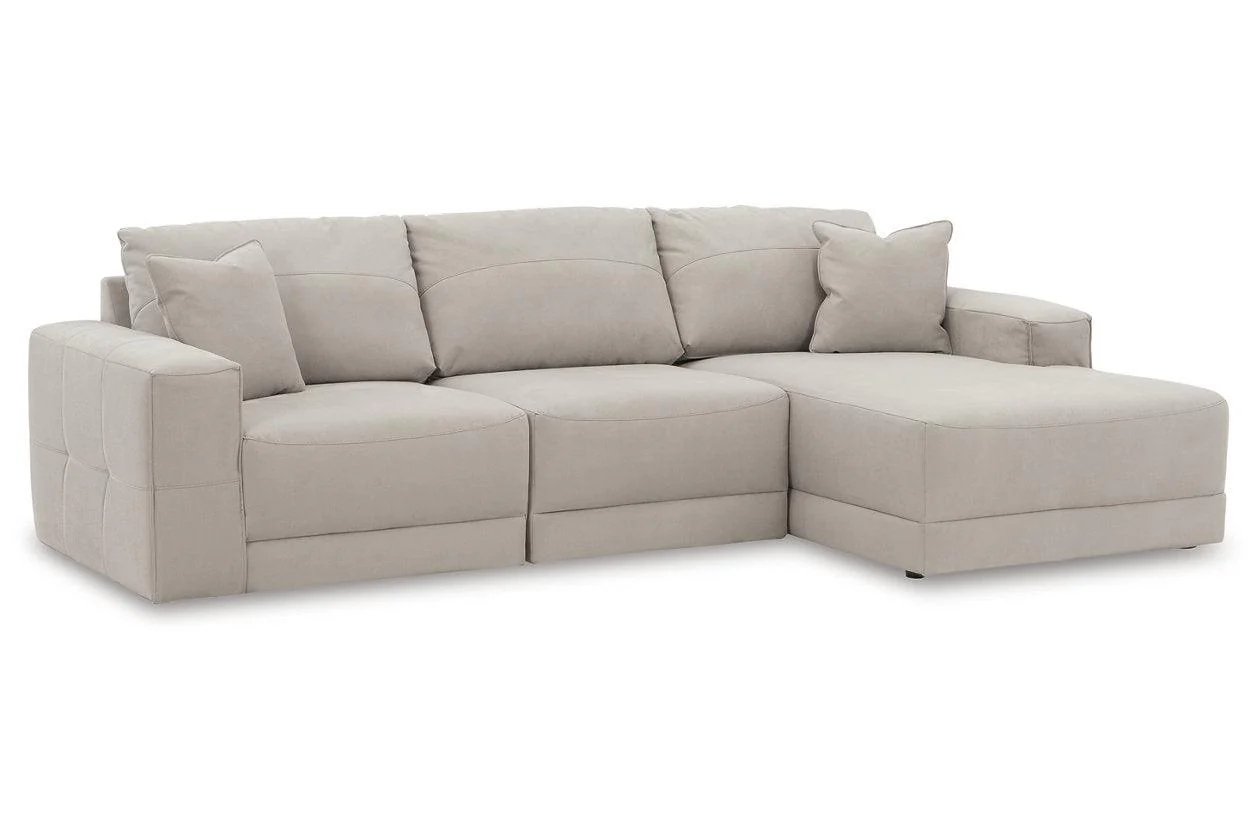 Next-Gen Gaucho Gray 3-Piece Right Arm Facing Chaise Sectional - Image 4