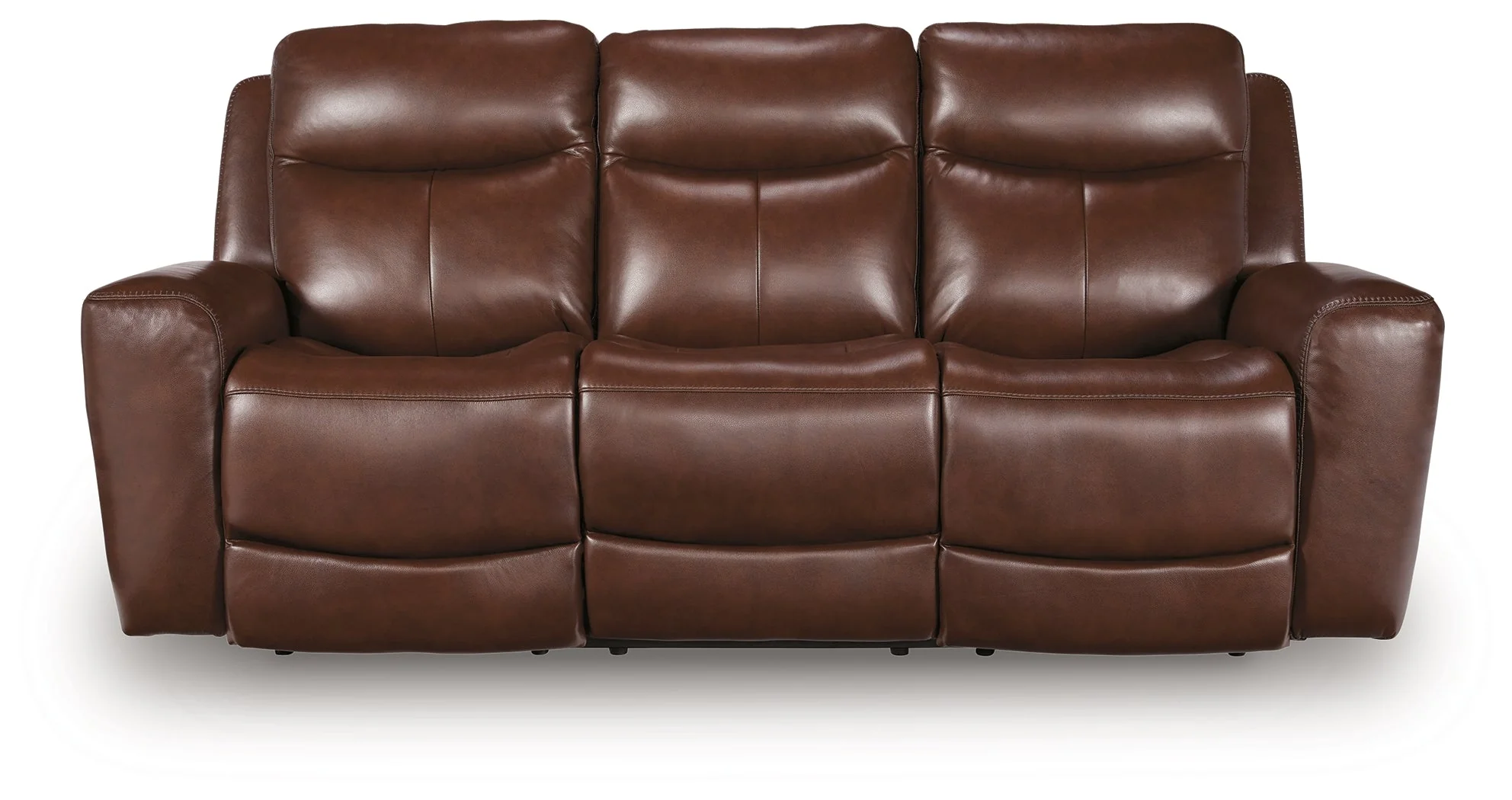 Next Move Mahogany Power Reclining Sofa - Image 3