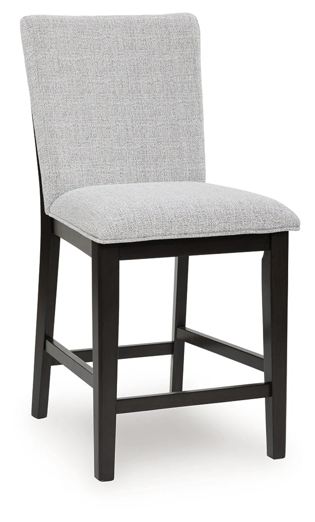 Neymorton Dark Grayish Brown Counter Height Barstool, Set of 2 - Image 4