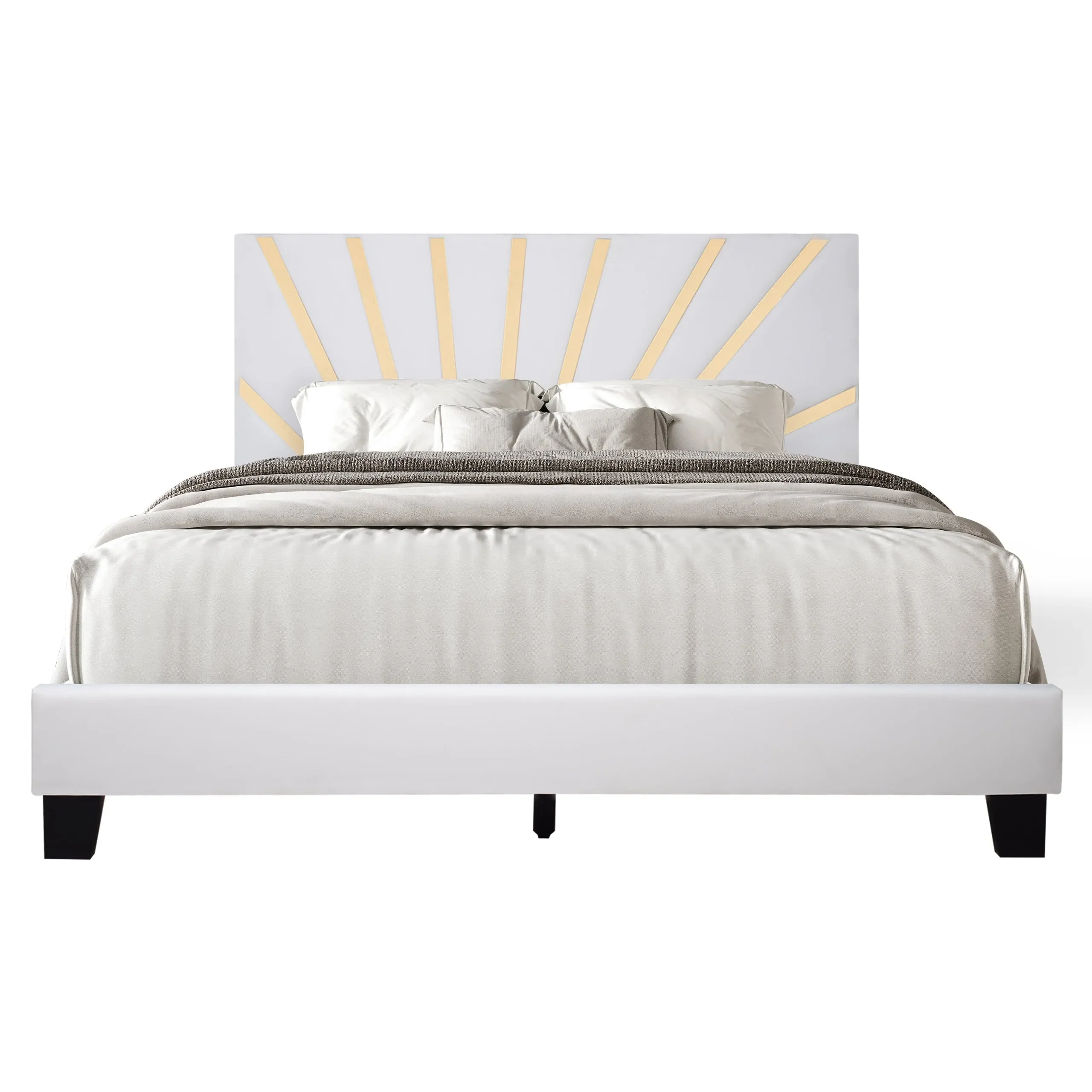 Nico White Queen Platform Bed - Image 2