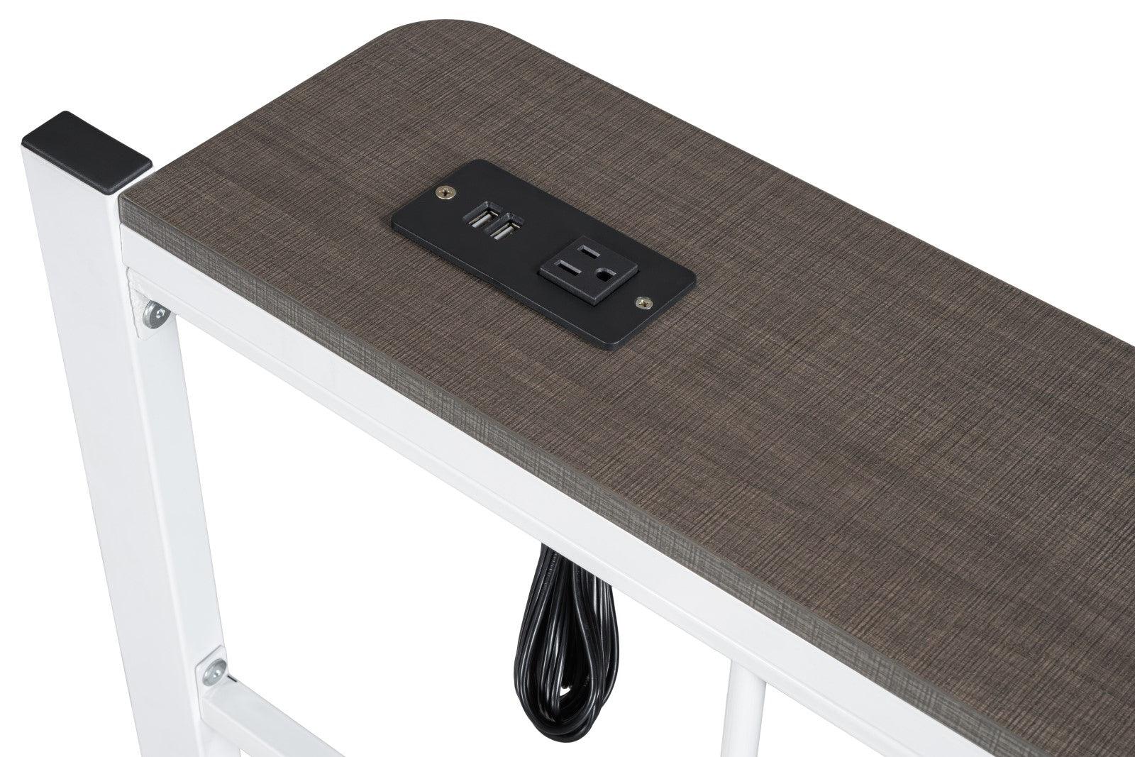 Nicoli White Queen Metal Bed With Underbed Storage - Image 3