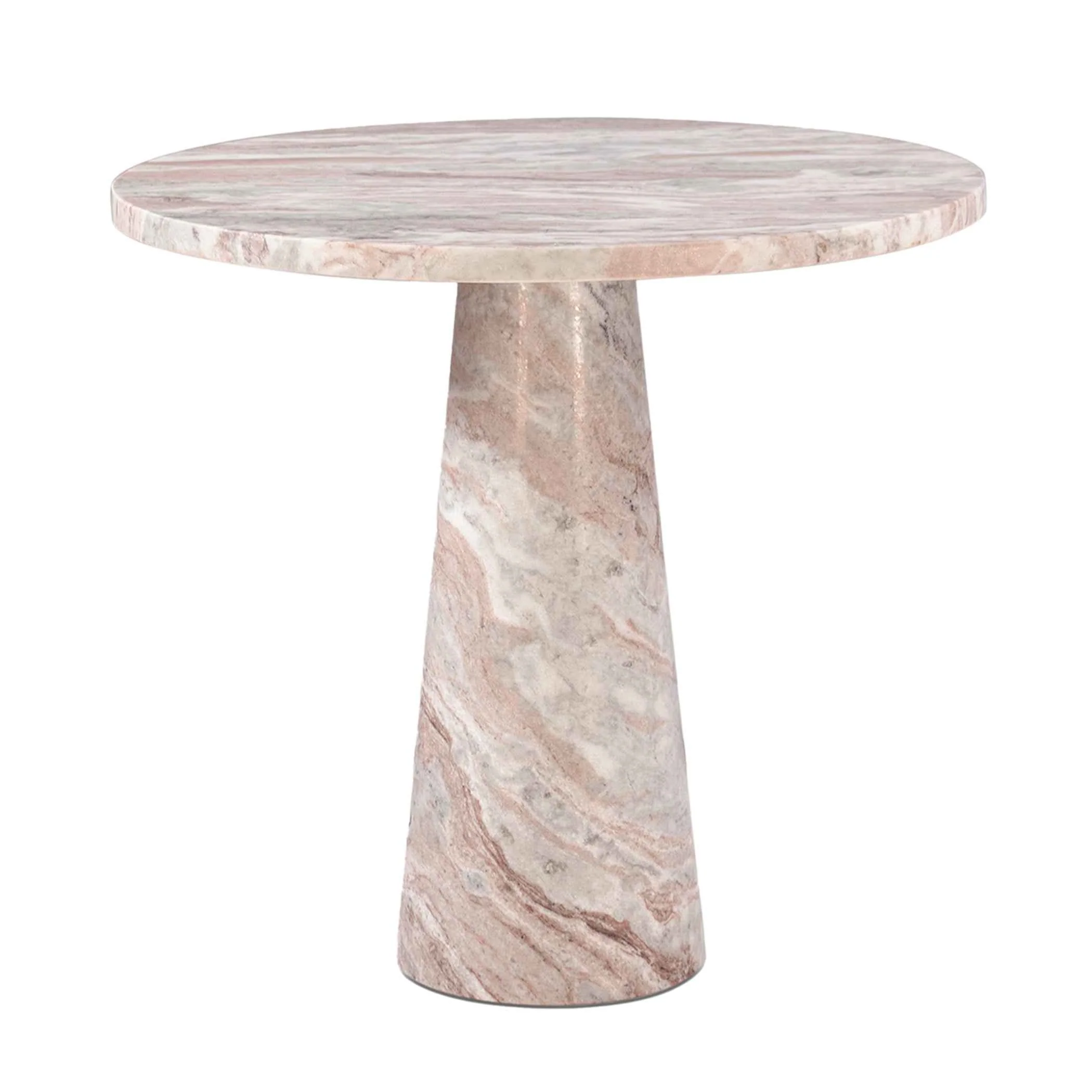 Nile 30" Round Dining Table in Brown Toronto Marble - Image 7