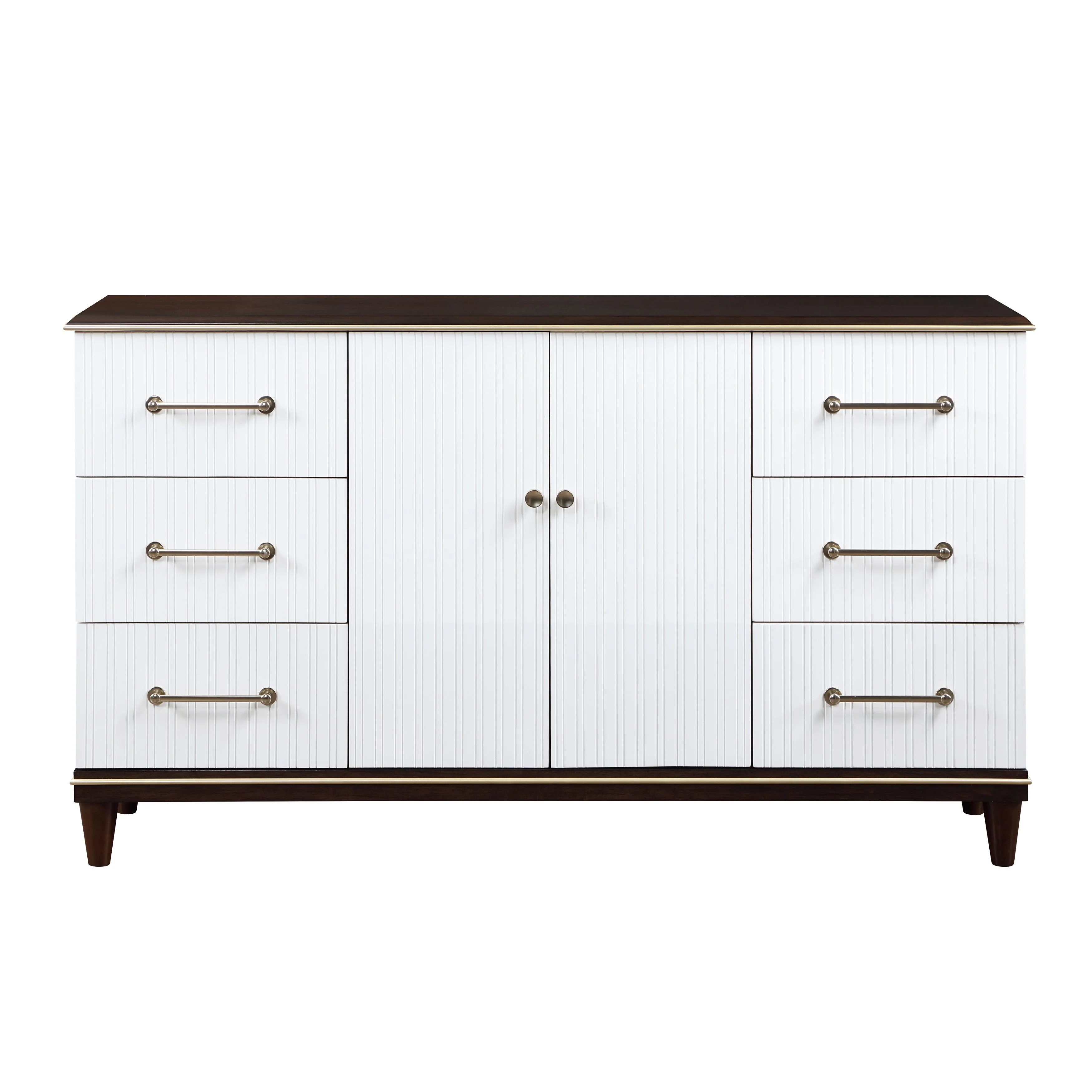 Niles White/Cherry Panel Bedroom Set - Image 5