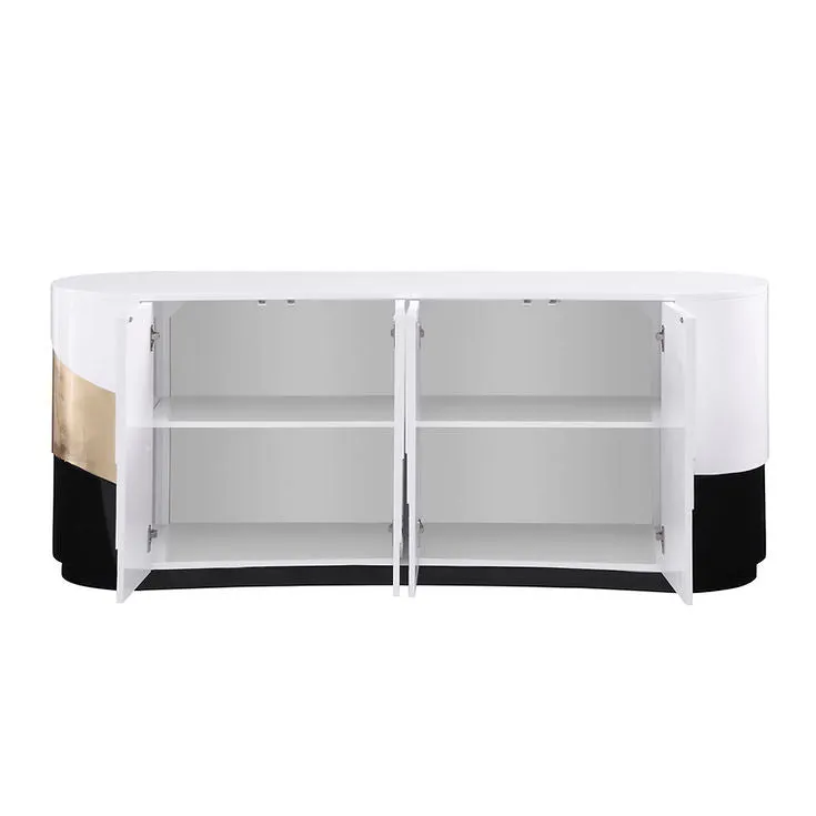 Nimbus White/Black Console Table - Image 7
