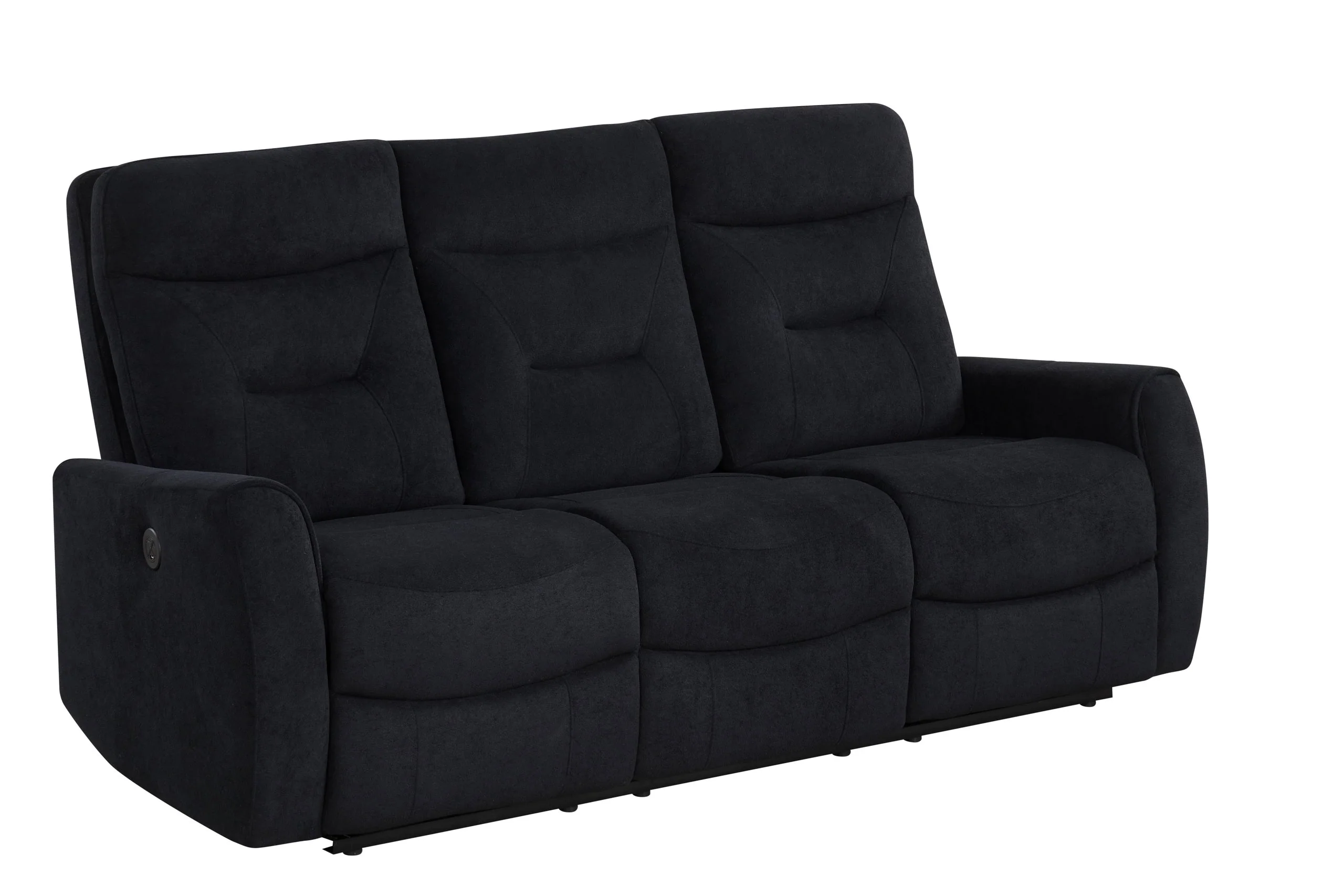 Nina Black 3-Piece Power Reclining Set - Image 3