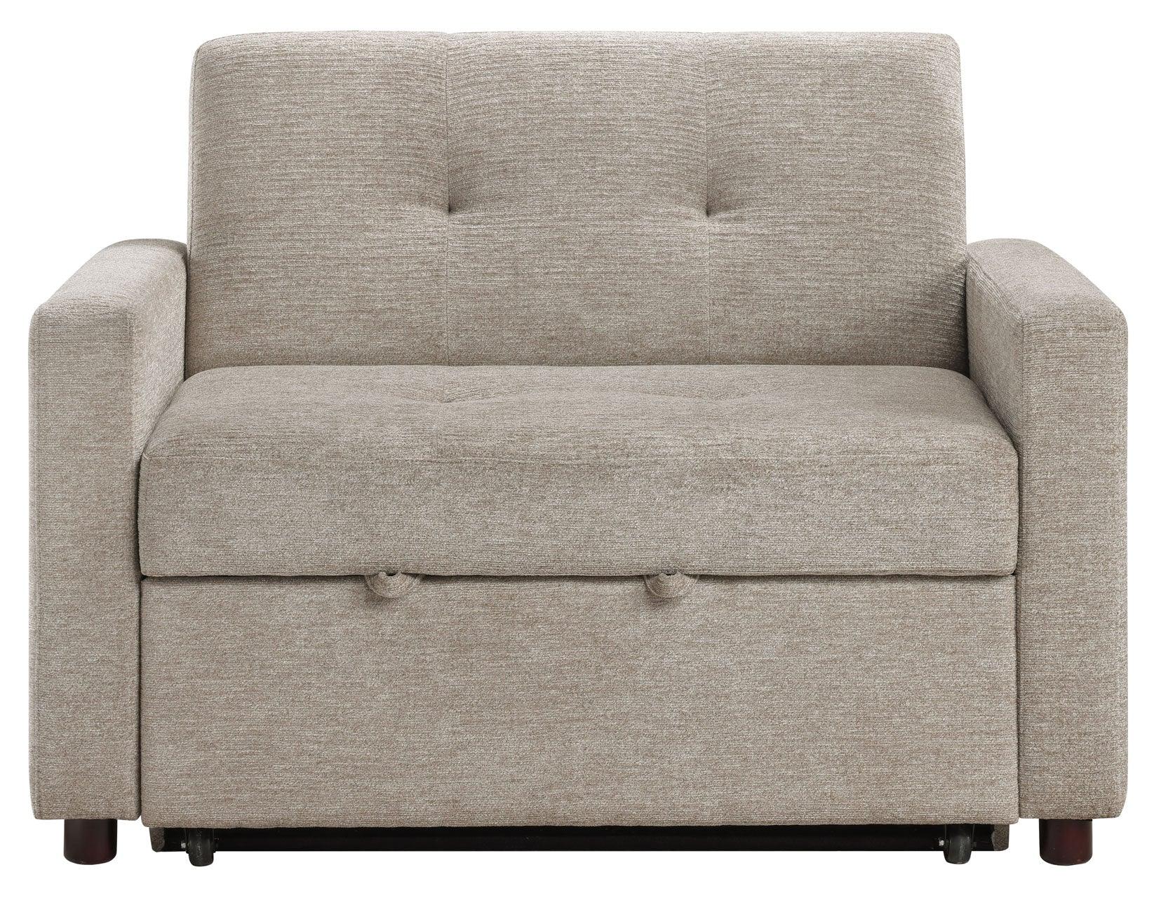 Noah Brown Convertible Sleeper Chair - Image 5