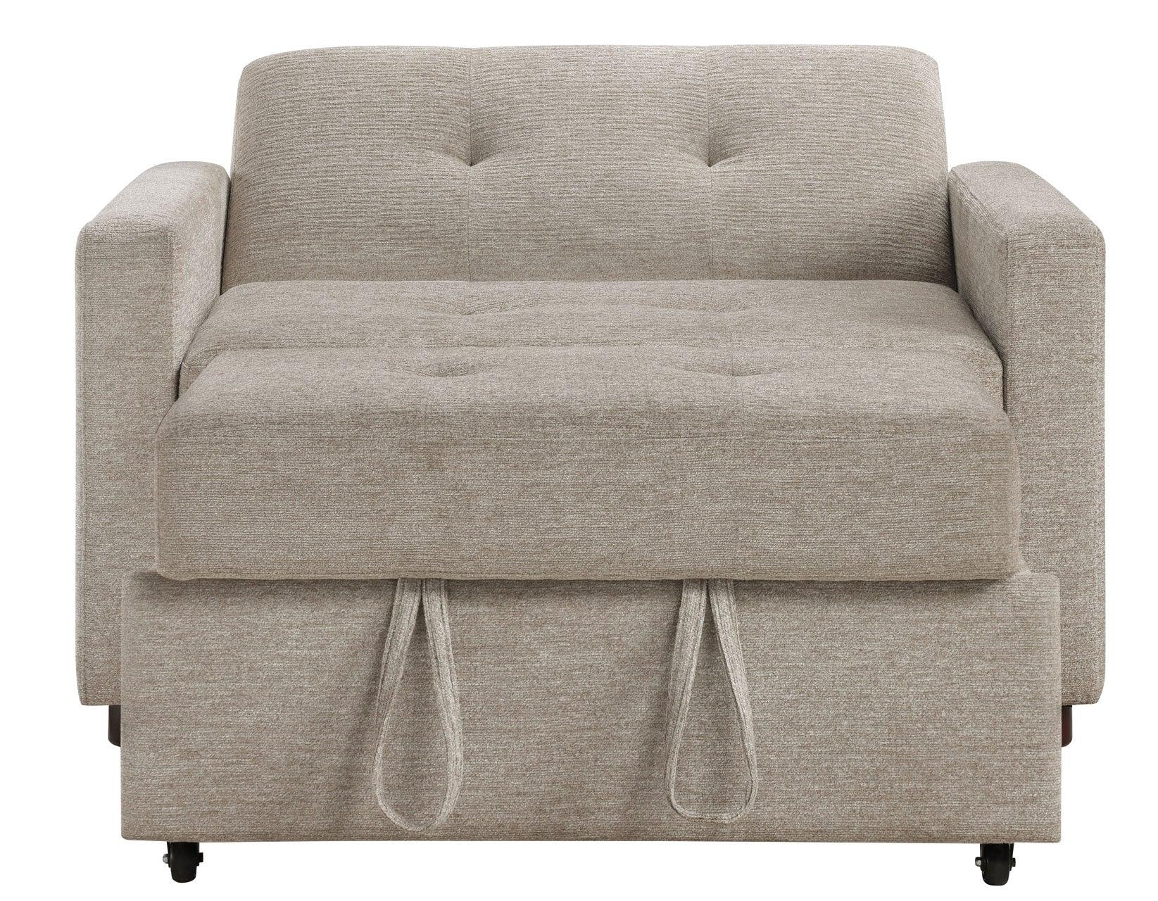 Noah Brown Convertible Sleeper Chair - Image 7