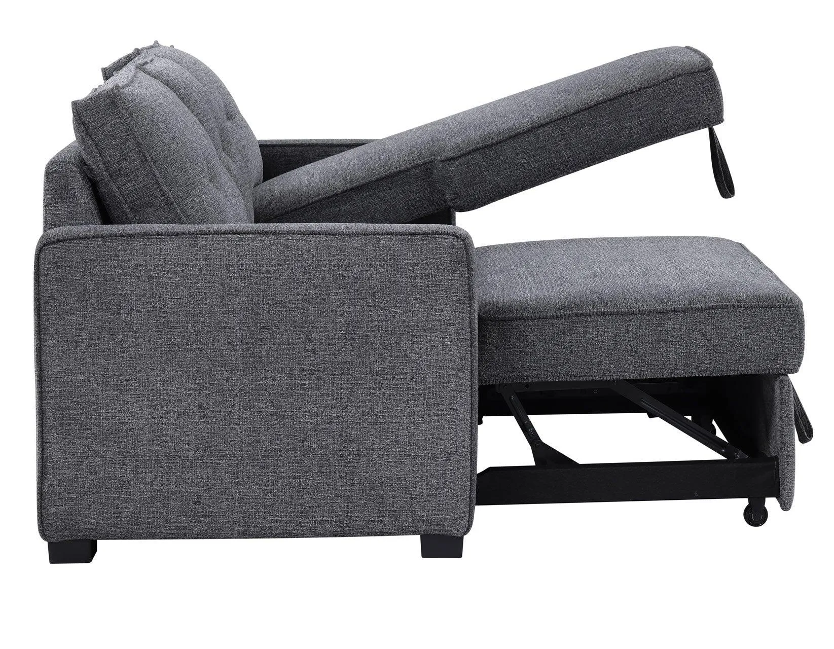 Noah Flippable, Convertible Storage Sleeper Chofa, Gray - Image 19