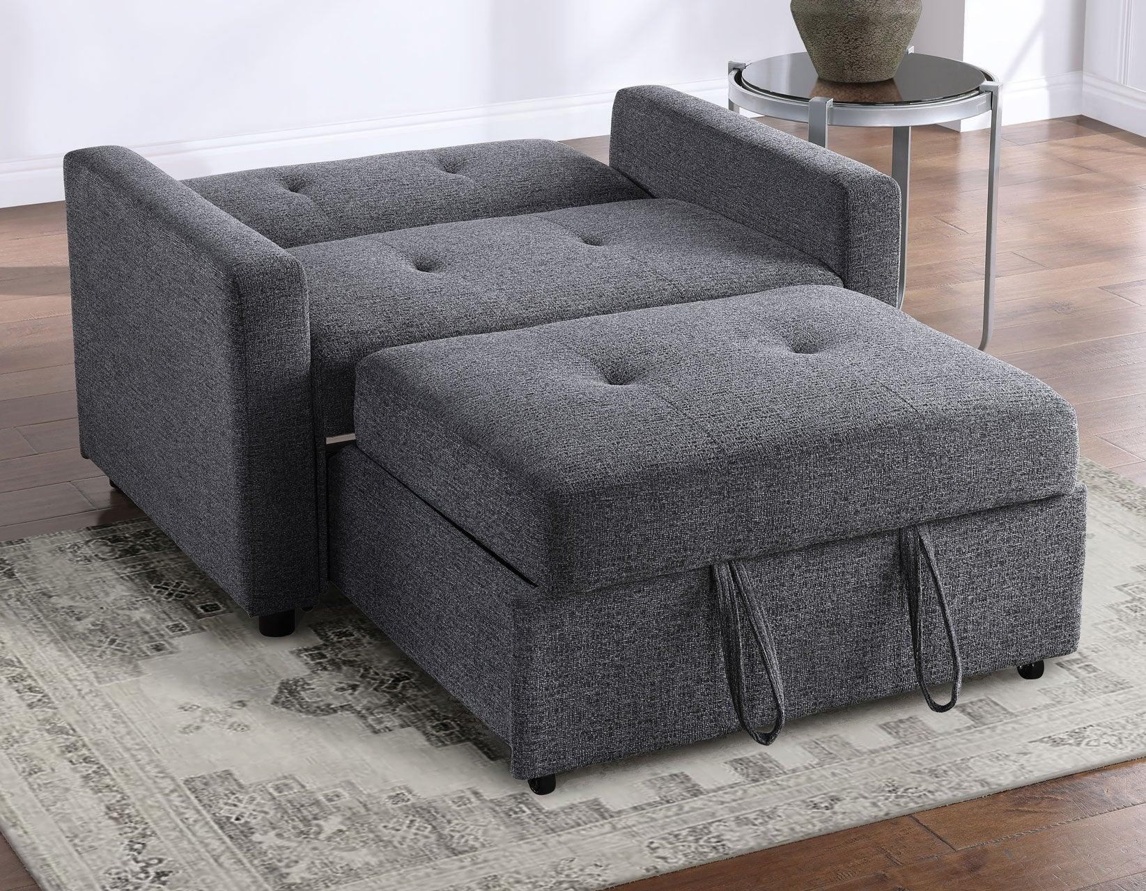 Noah Gray Convertible Sleeper Chair - Image 4