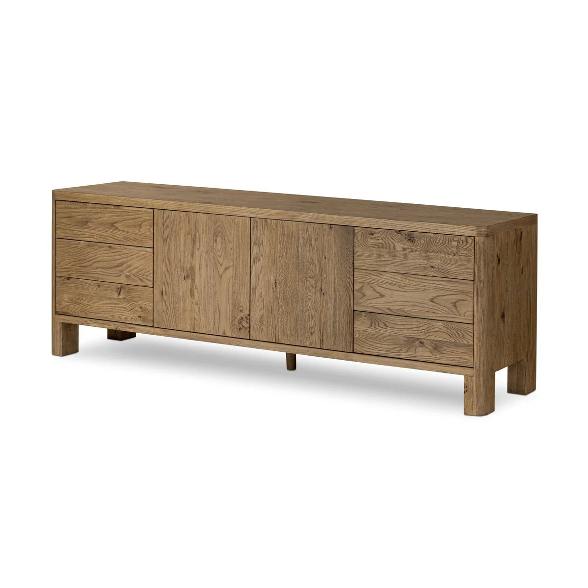 Noeline Media Console - Resawn Worn Oak - Image 2