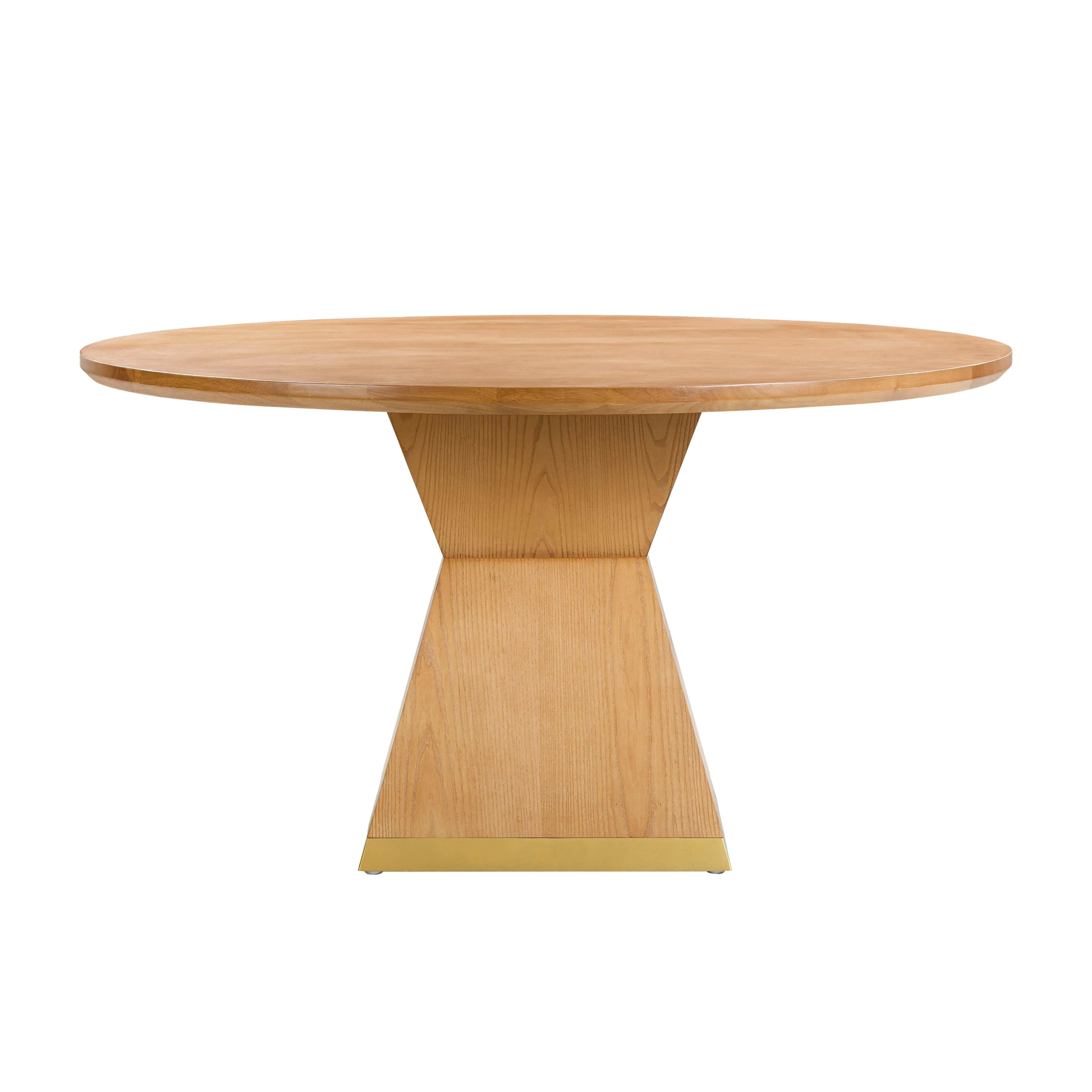 Nolan Wood 56" Round Dining Table - Image 3