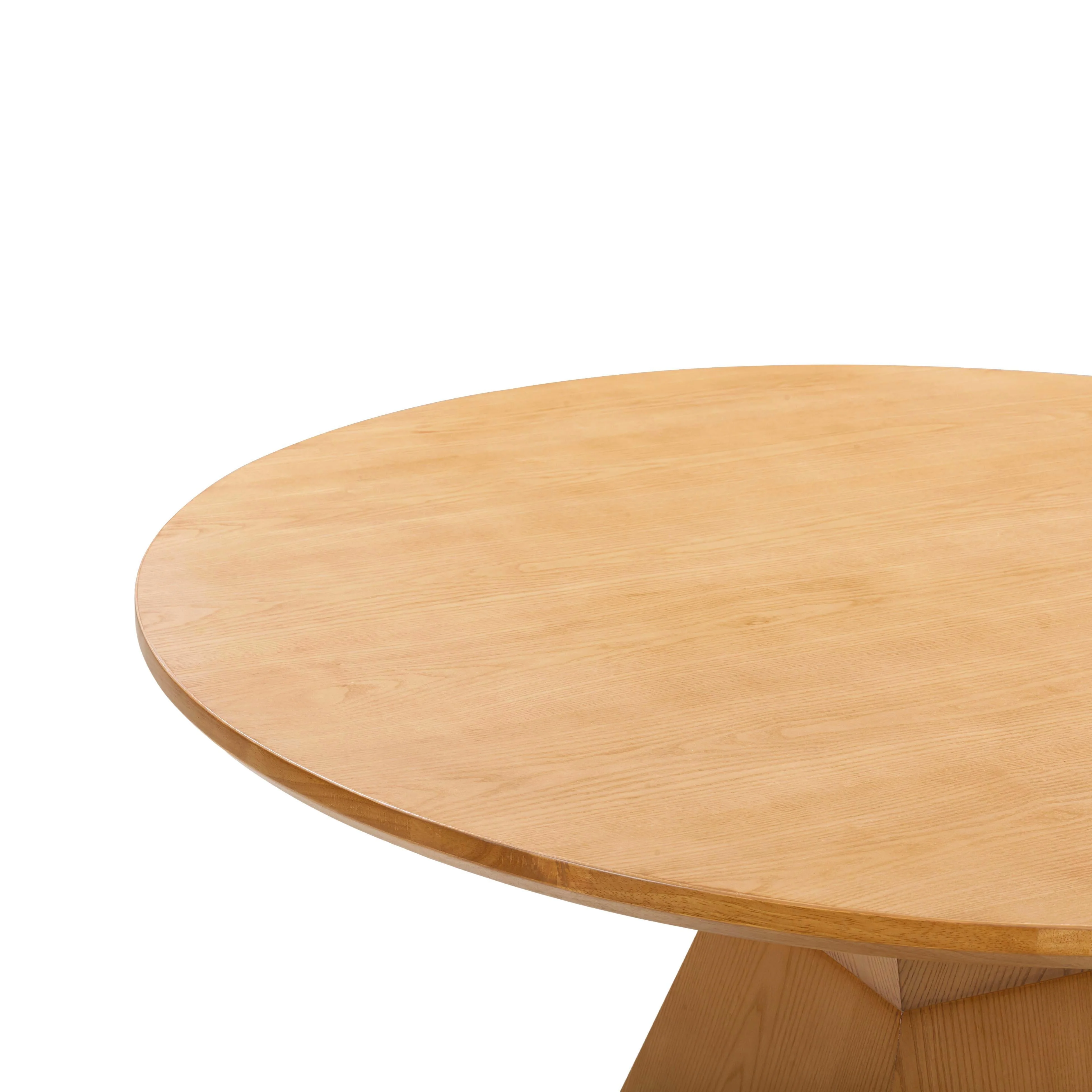 Nolan Wood 56" Round Dining Table - Image 4