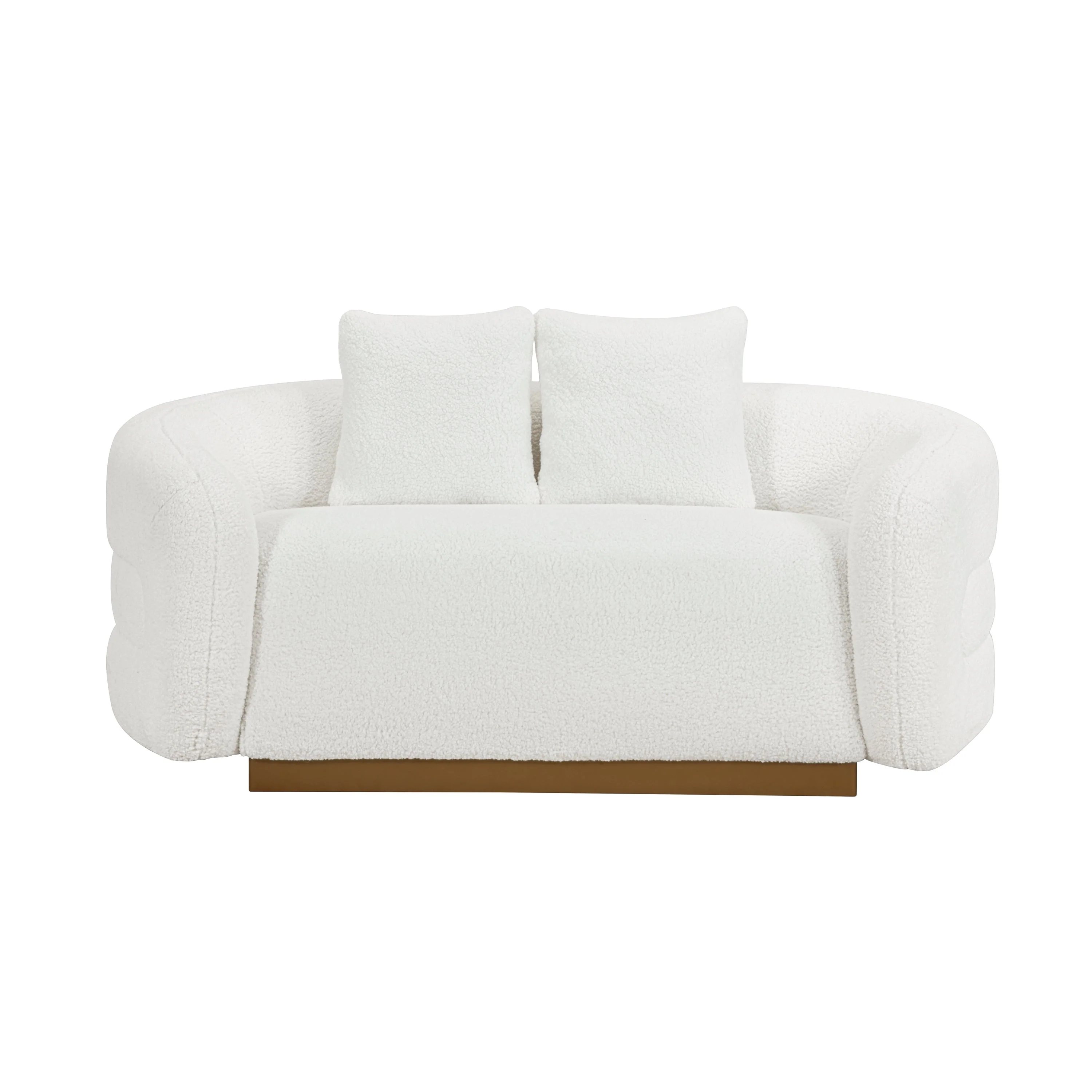 Novella White Loveseat