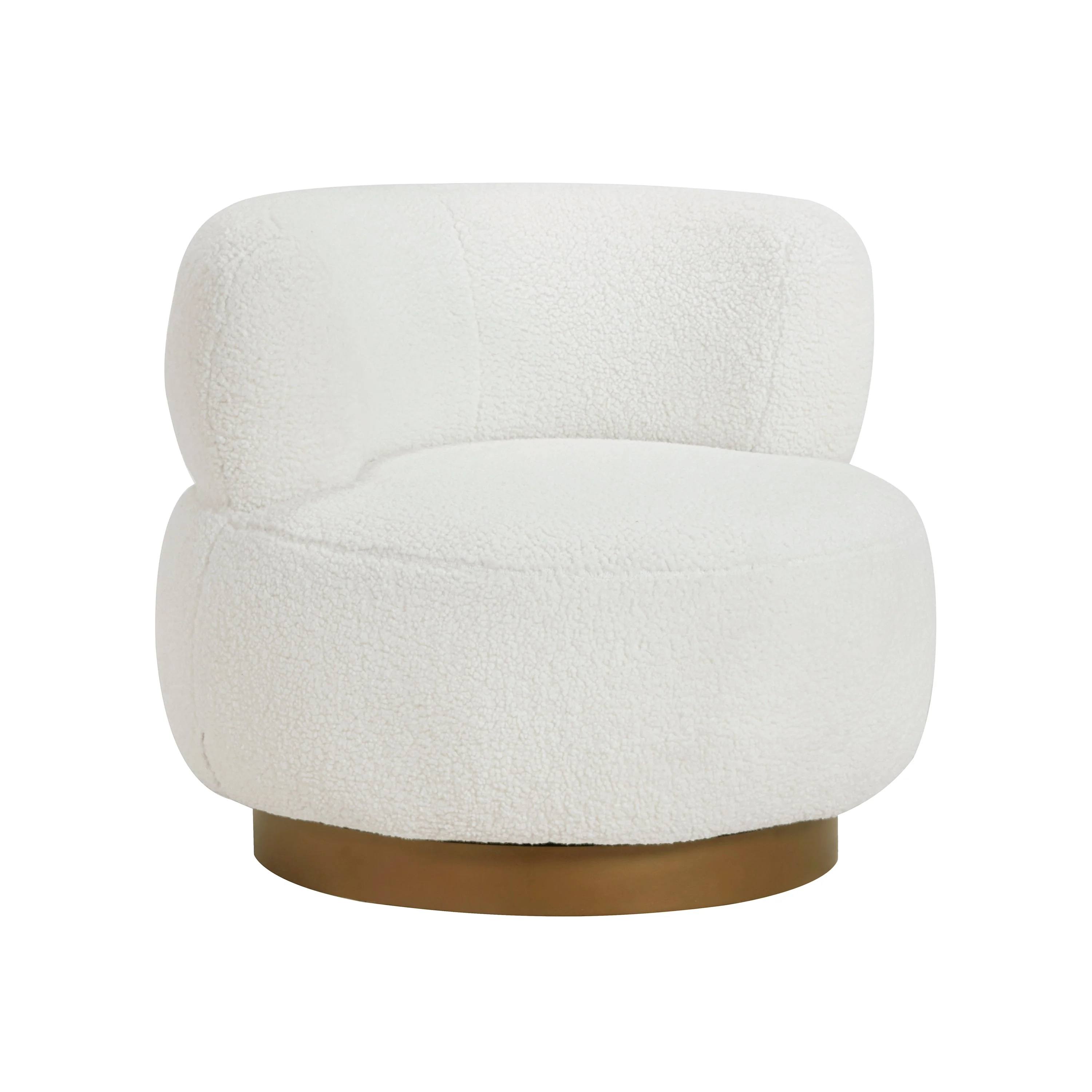 Novella White Swivel Chair