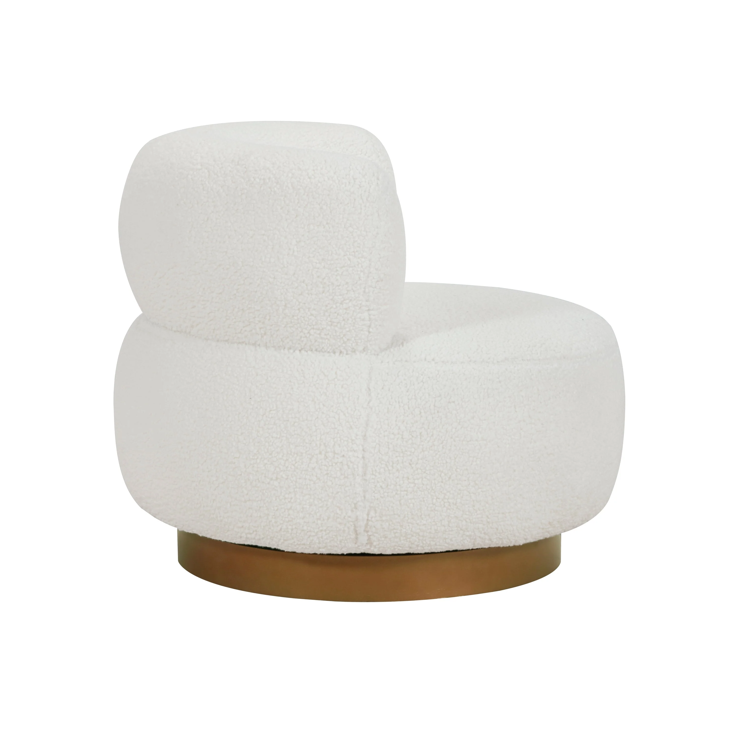 Novella White Swivel Chair - Image 3