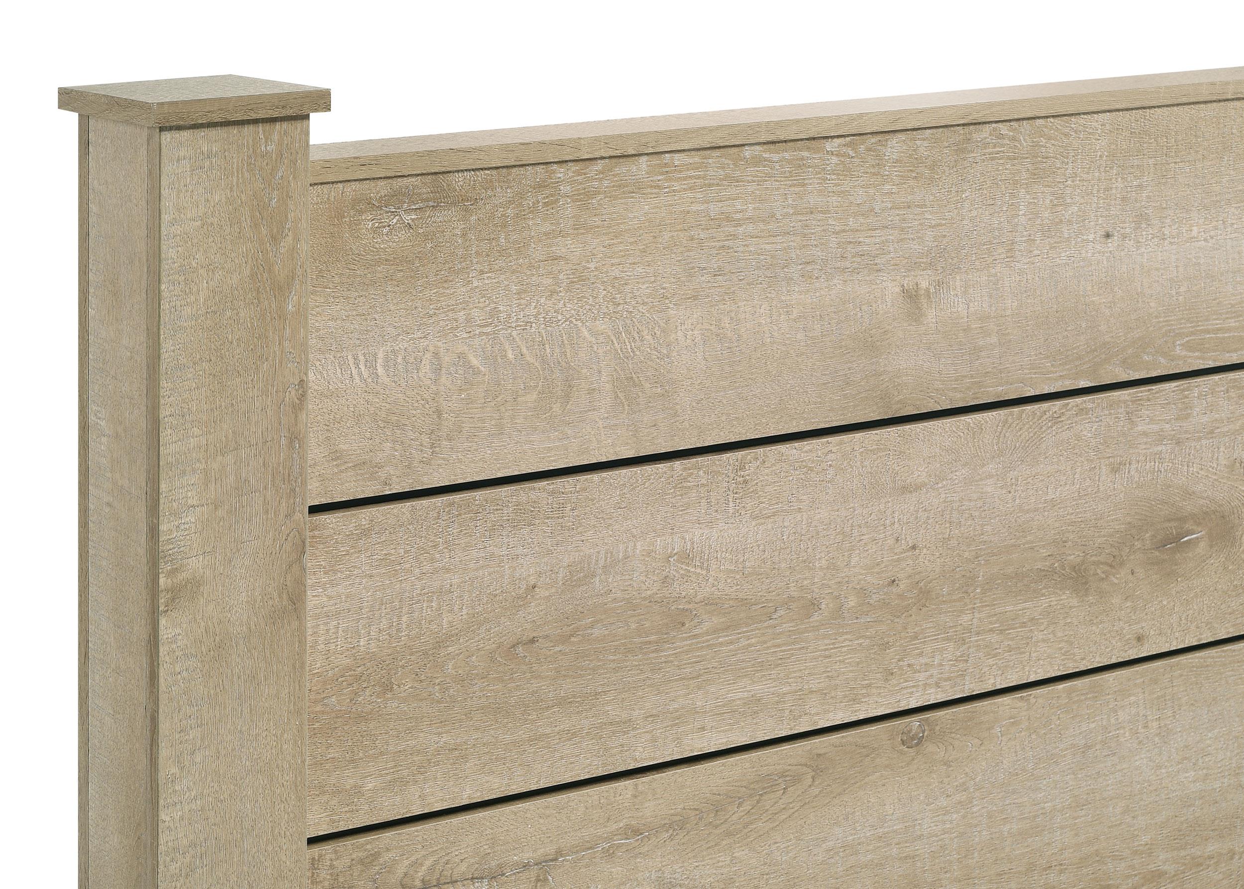 Oakglen Weathered Oak 55-inch Queen Panel Bed - Image 7
