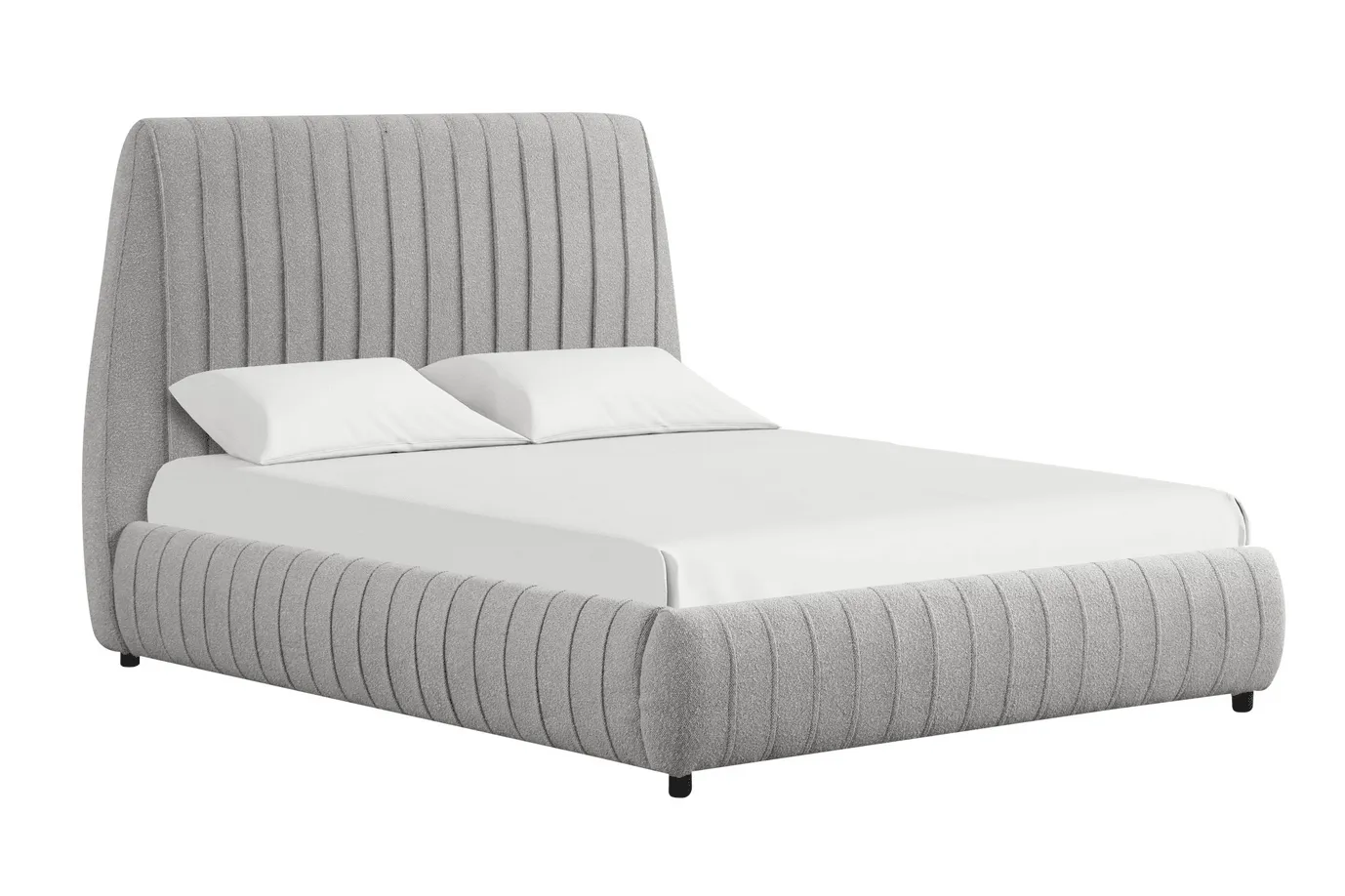 Oasis Grey Queen Platform Bed - Image 2