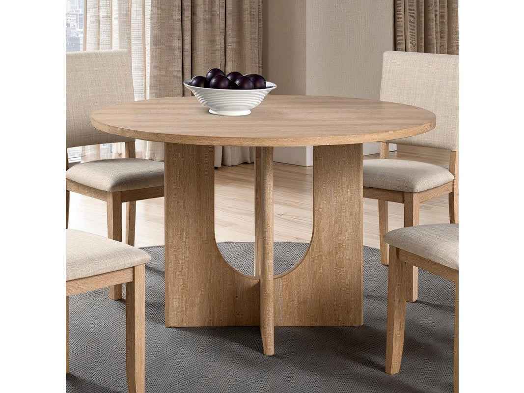 Oberto Natural Round Dining Table