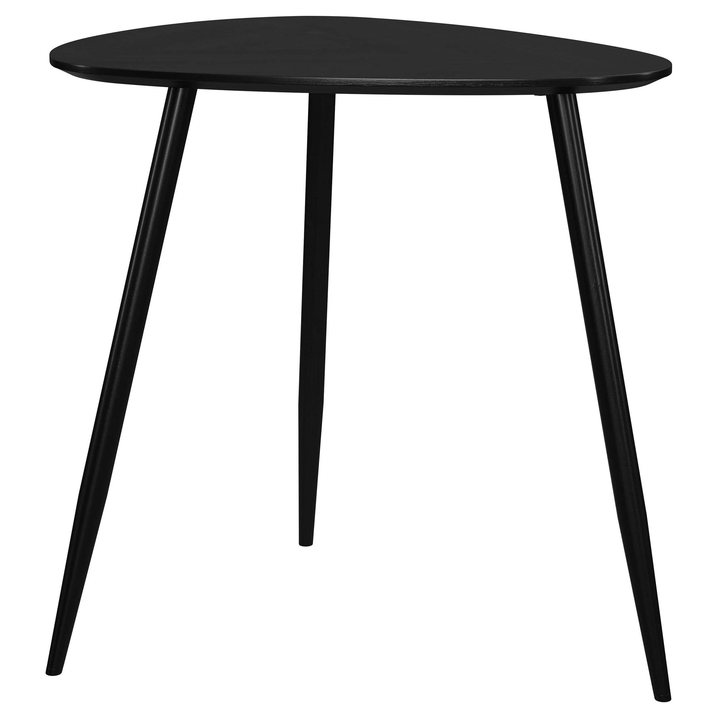 Odessa Black 3-Piece Triangular Coffee and End Table Set - Image 3