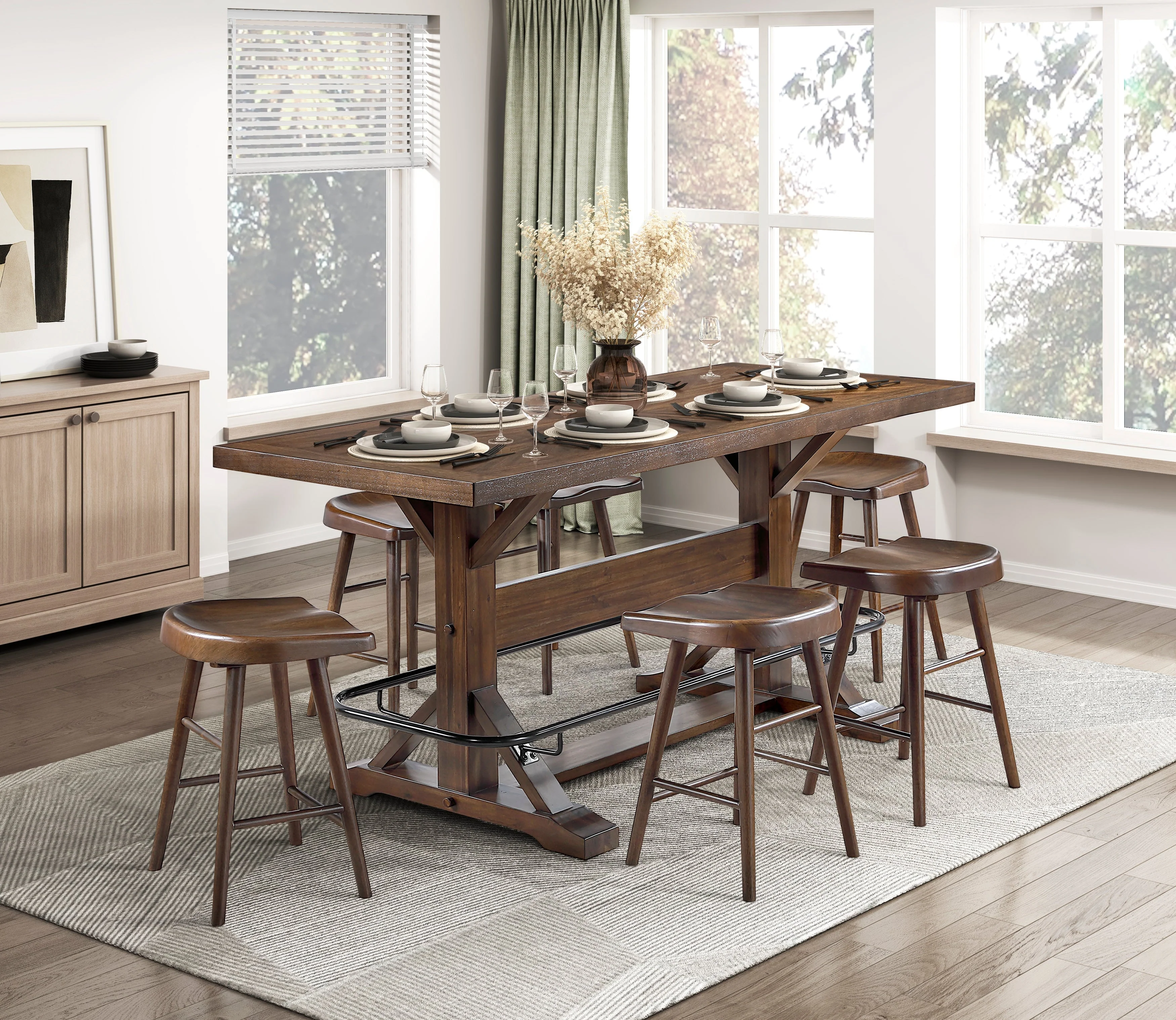 Oliver Brown Counter Height Table - Image 6