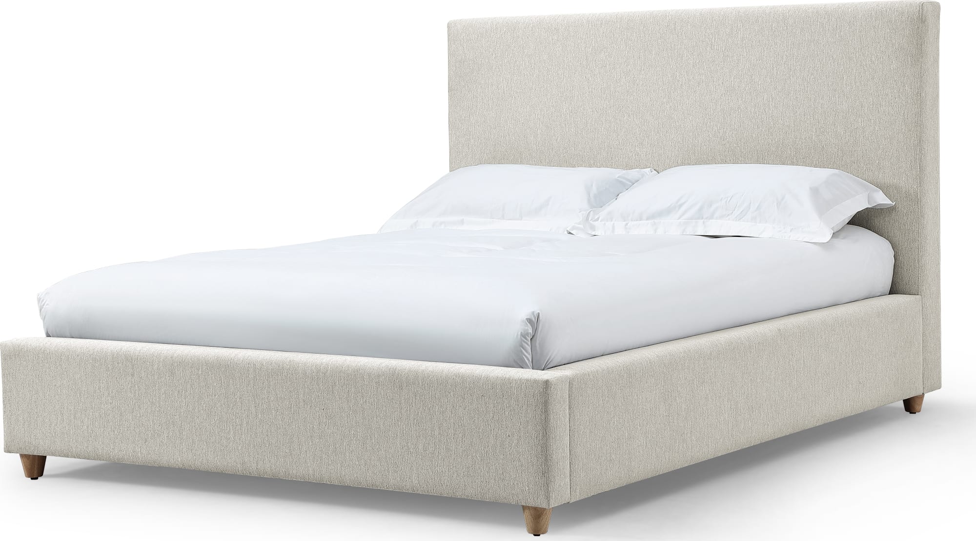 Olivia Ivory California King Upholstered Platform Bed - Image 3