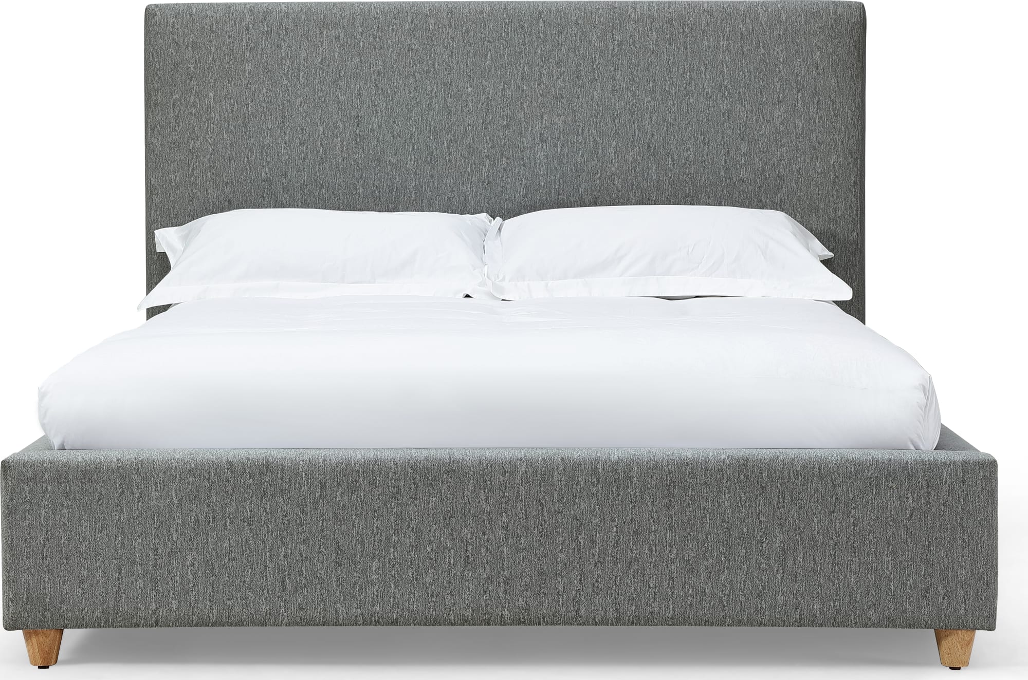 Olivia Pewter California King Upholstered Platform Bed - Image 3