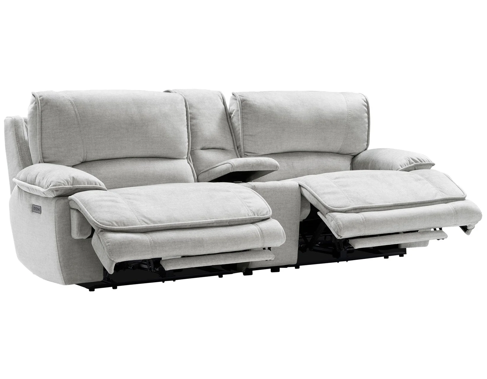 Olsen Silver 3-Piece Dual-Power Zero-Gravity Modular Reclining Console Loveseat - Image 6
