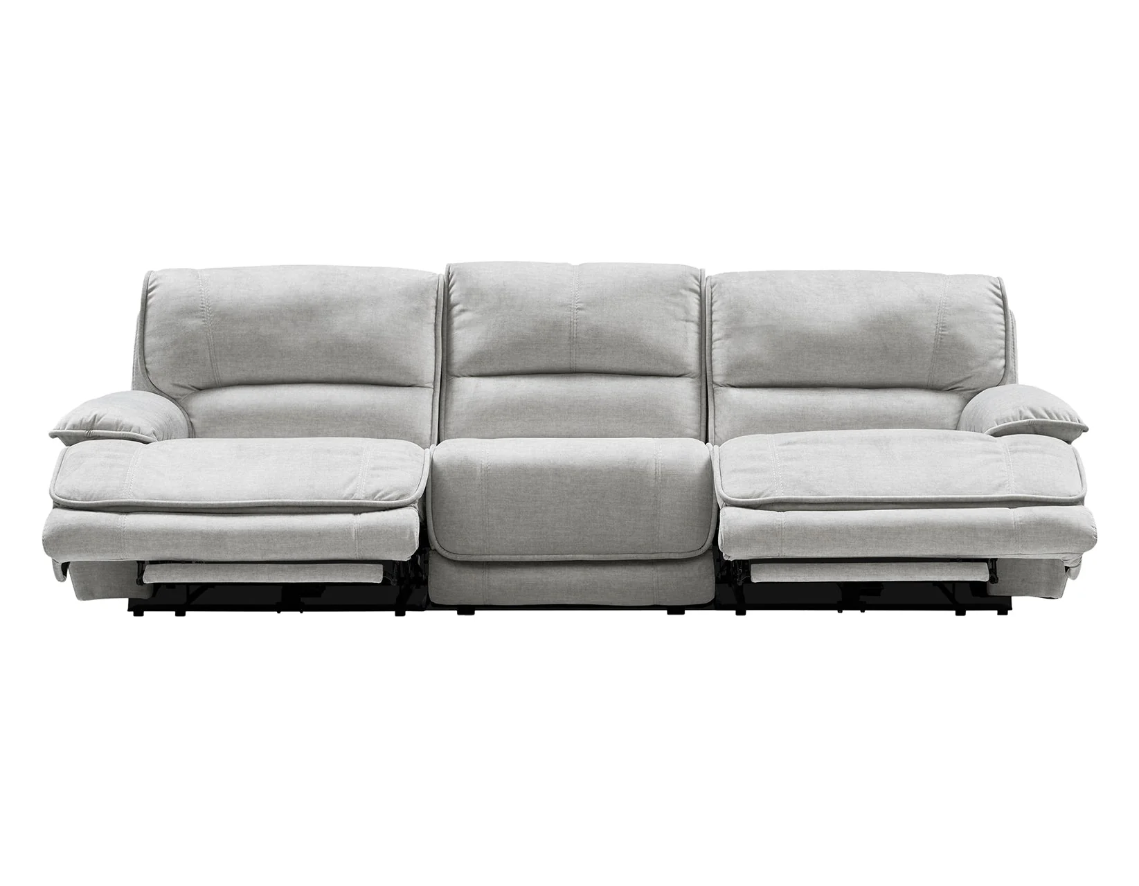 Olsen Silver 3-Piece Dual-Power Zero-Gravity Modular Reclining Sofa - Image 2