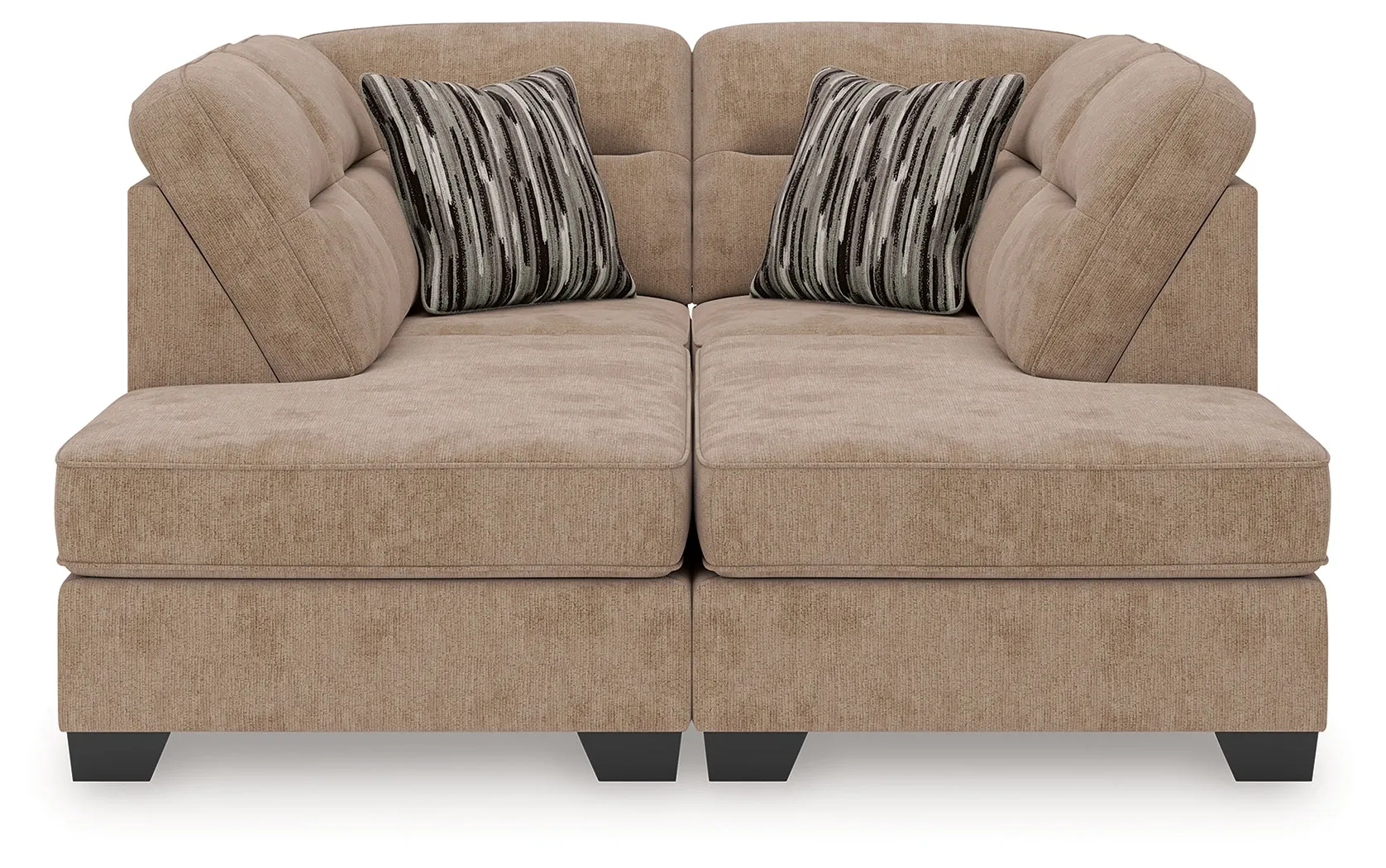 Olten Mocha 2-Piece Super Chaise - Image 2