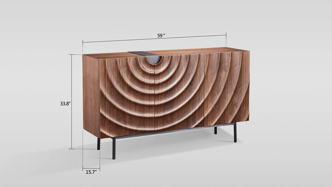 Onda Walnut Sideboard - Image 5