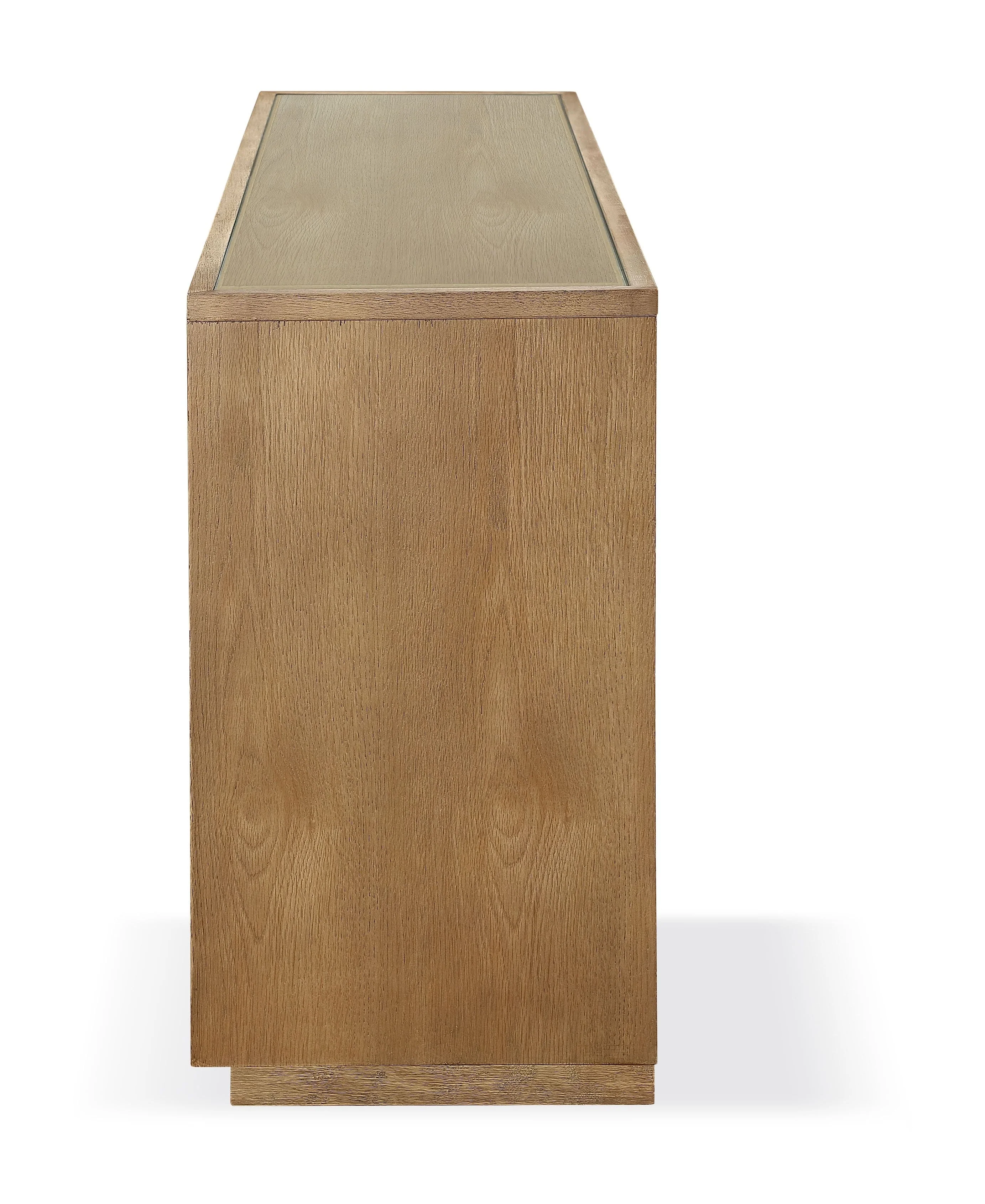 One Modern Coastal Four Door Sideboard in White Oak - Image 3