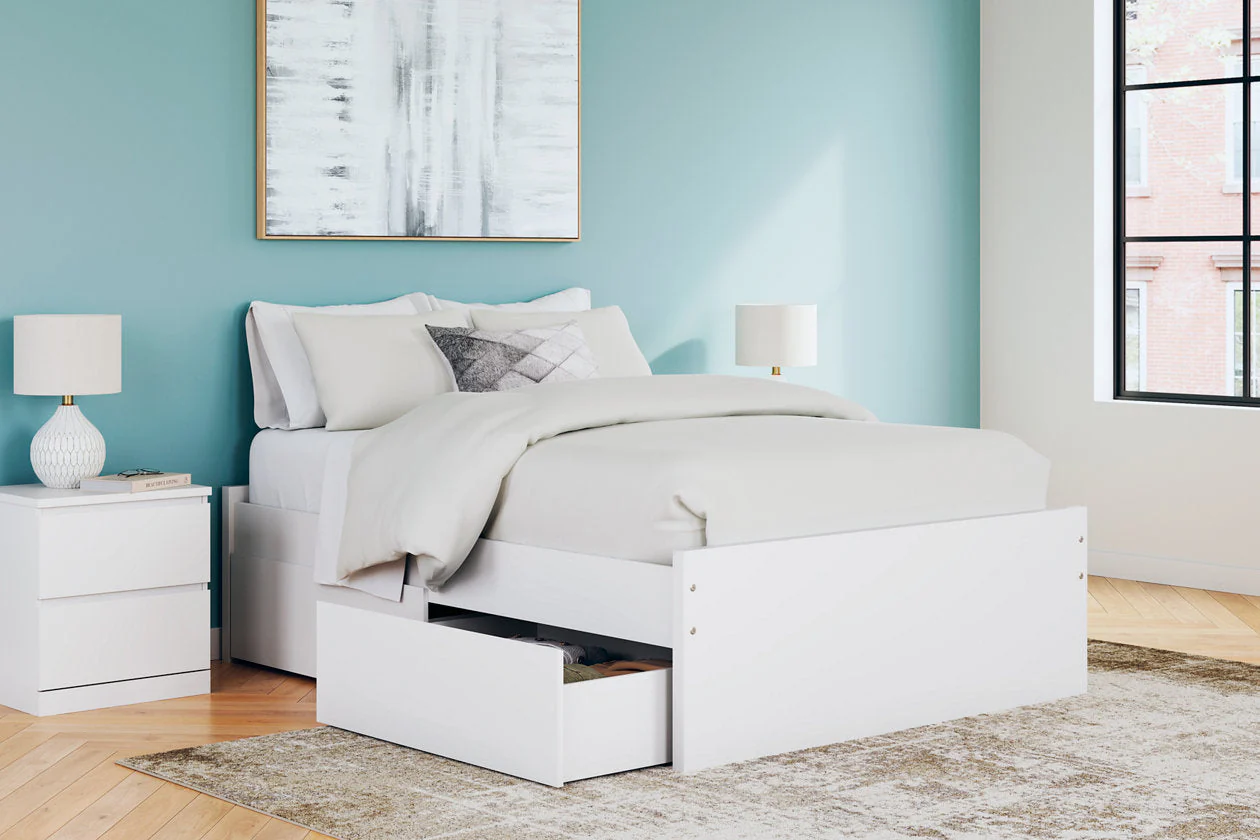 Onita White Full Storage Platform Base Bed with 4 Drawers - Image 10
