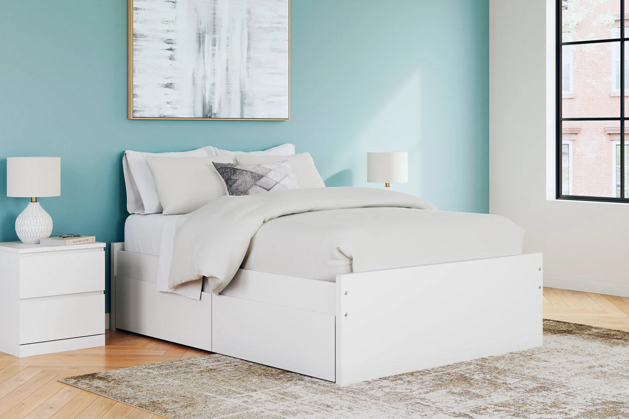 Onita White Full Storage Platform Base Bed with 4 Drawers - Image 2