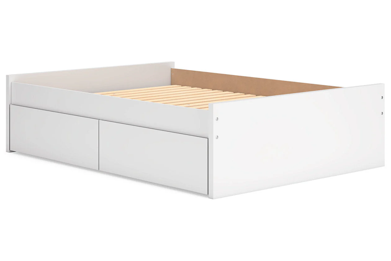 Onita White Full Storage Platform Base Bed with 4 Drawers - Image 3