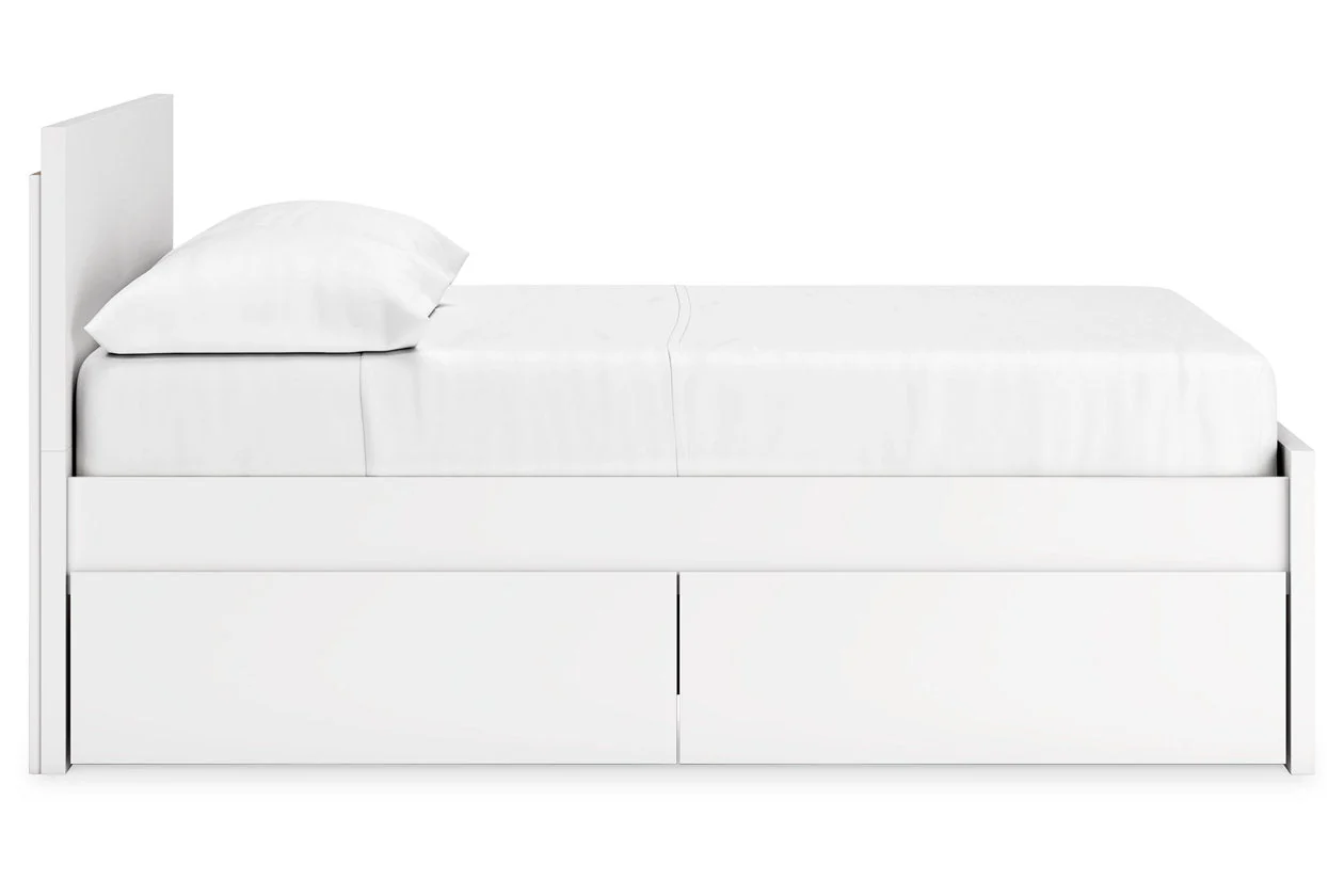Onita White Full Storage Platform Bed with 2 Drawers - Image 8