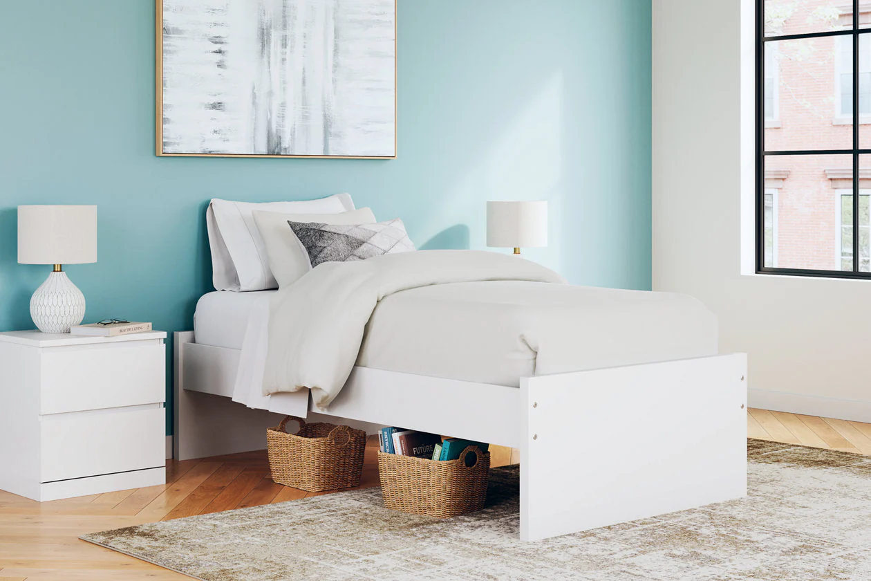 Onita White Twin Platform Base Bed - Image 2