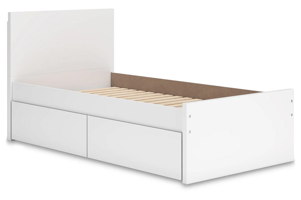 Onita White Youth Storage Platform Bedroom Set with 2 Drawers - Image 5