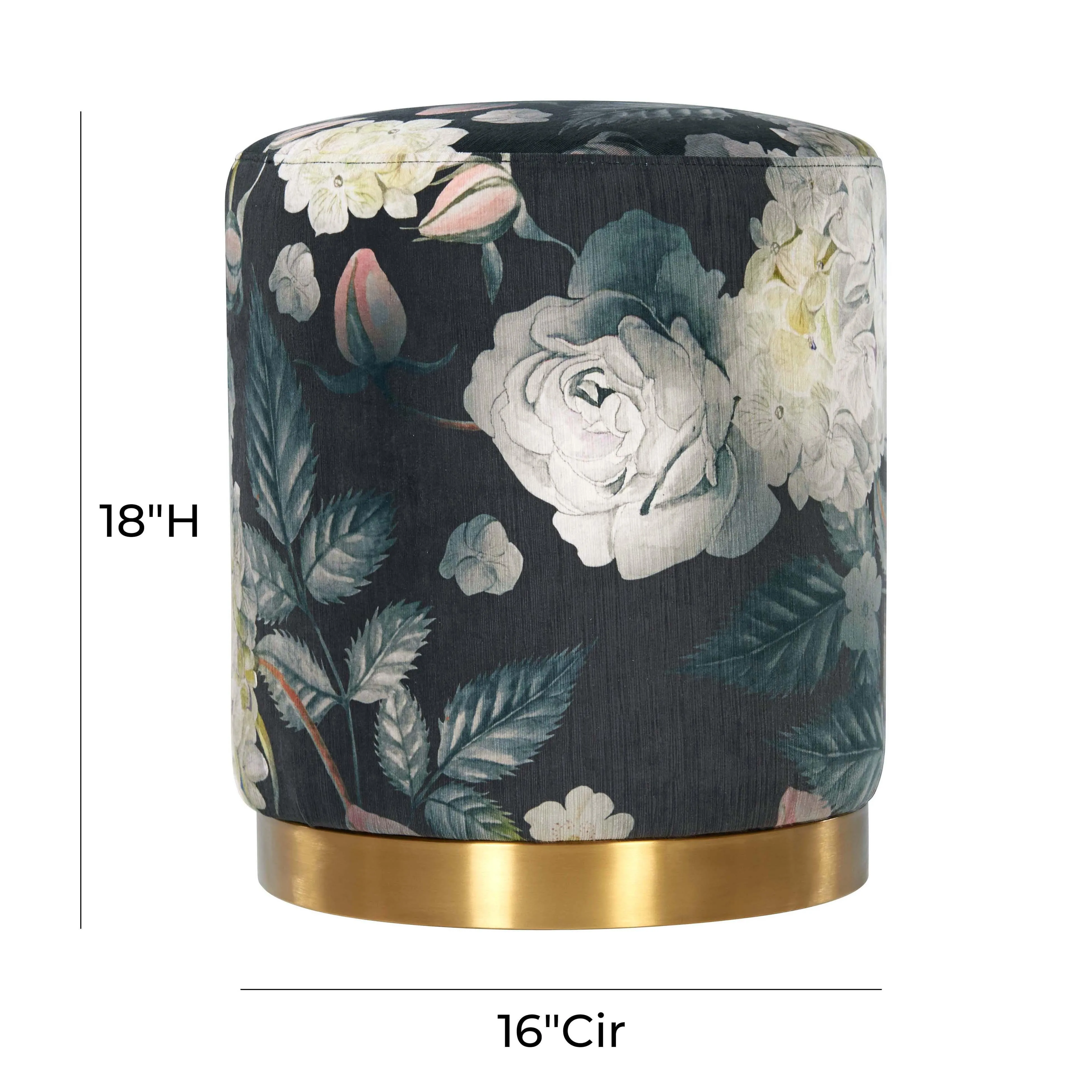 Opal Velvet Ottoman - Image 6