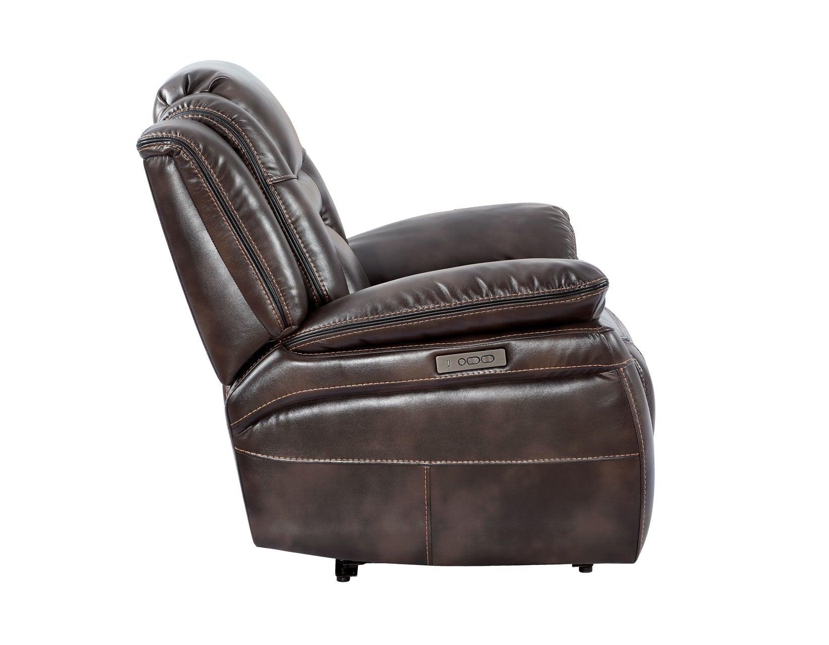 Oportuna Coffee Dual-Power Recliner - Image 6