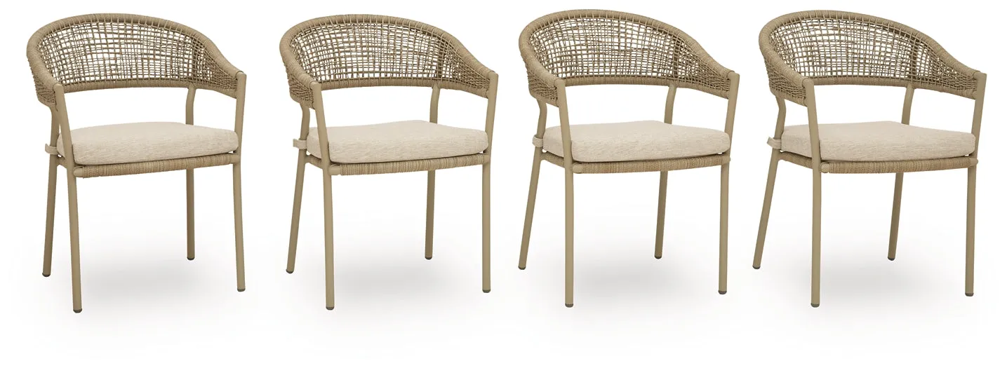 Orchard Beach Beige Arm Chair With Cushion (4/CN) - Image 2