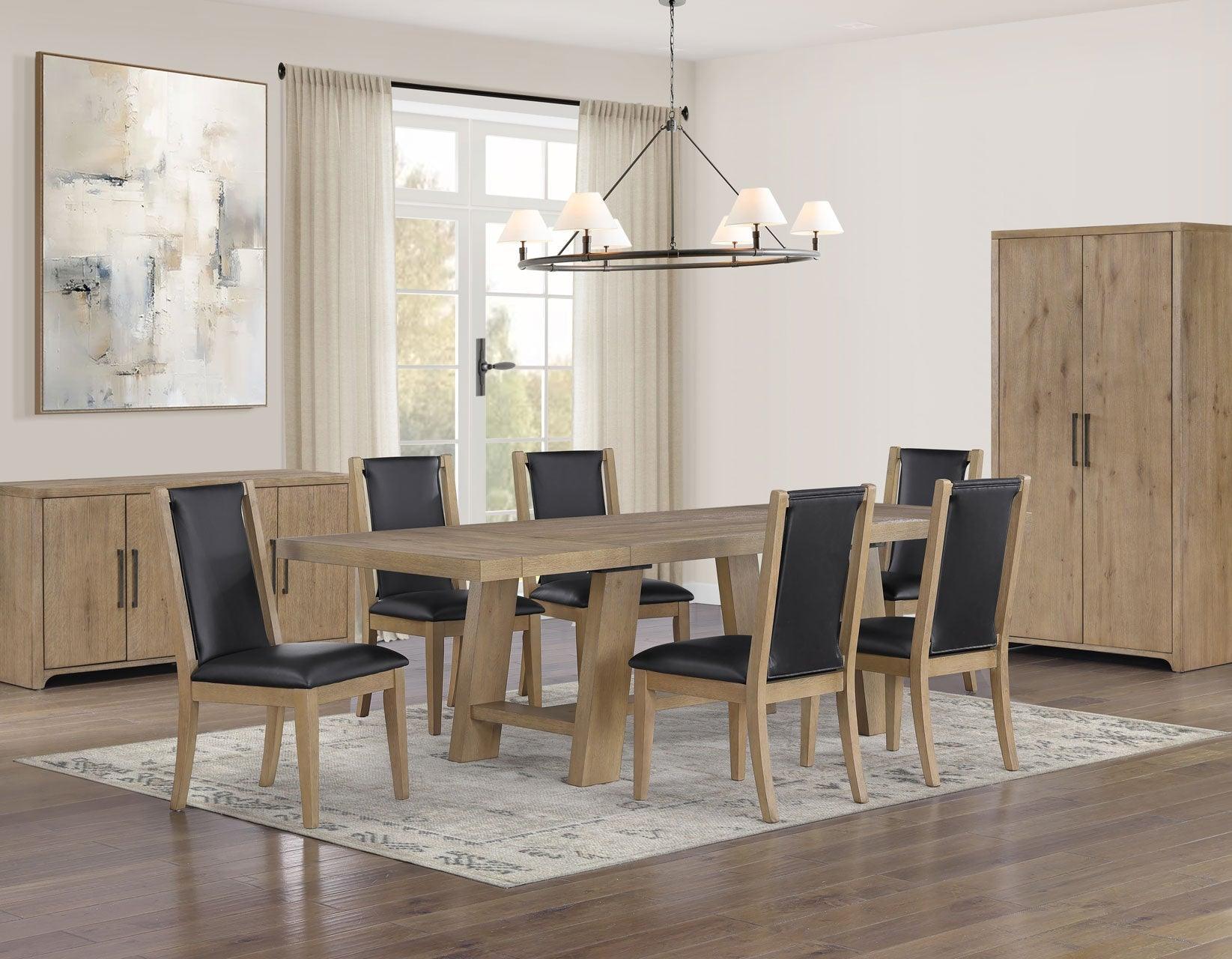 Orinda 72-108 Inch Dining Table with Two 18 Inch Leaves - Image 14