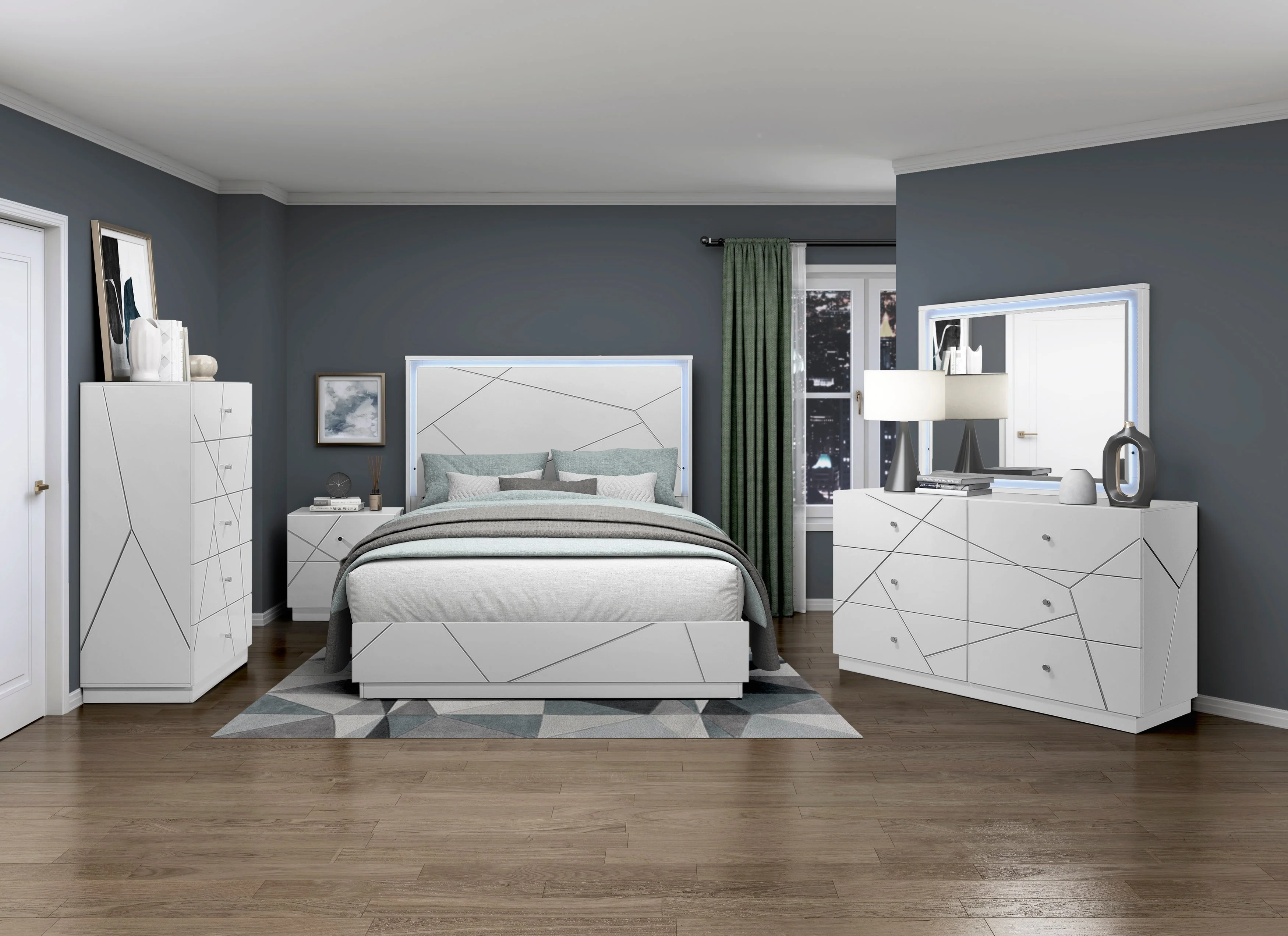 Orlo White California King Bed - Image 12