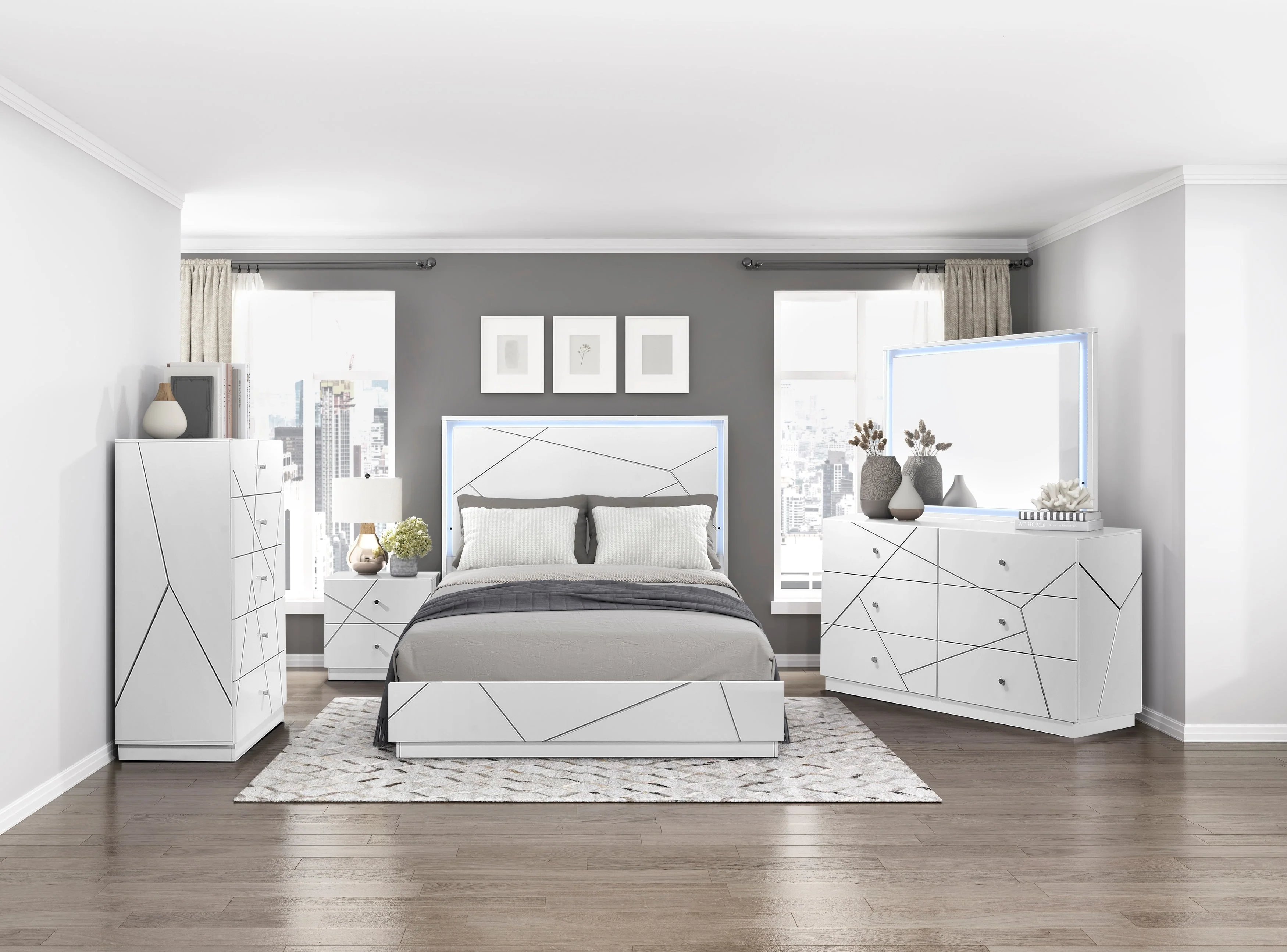 Orlo White Dresser - Image 4