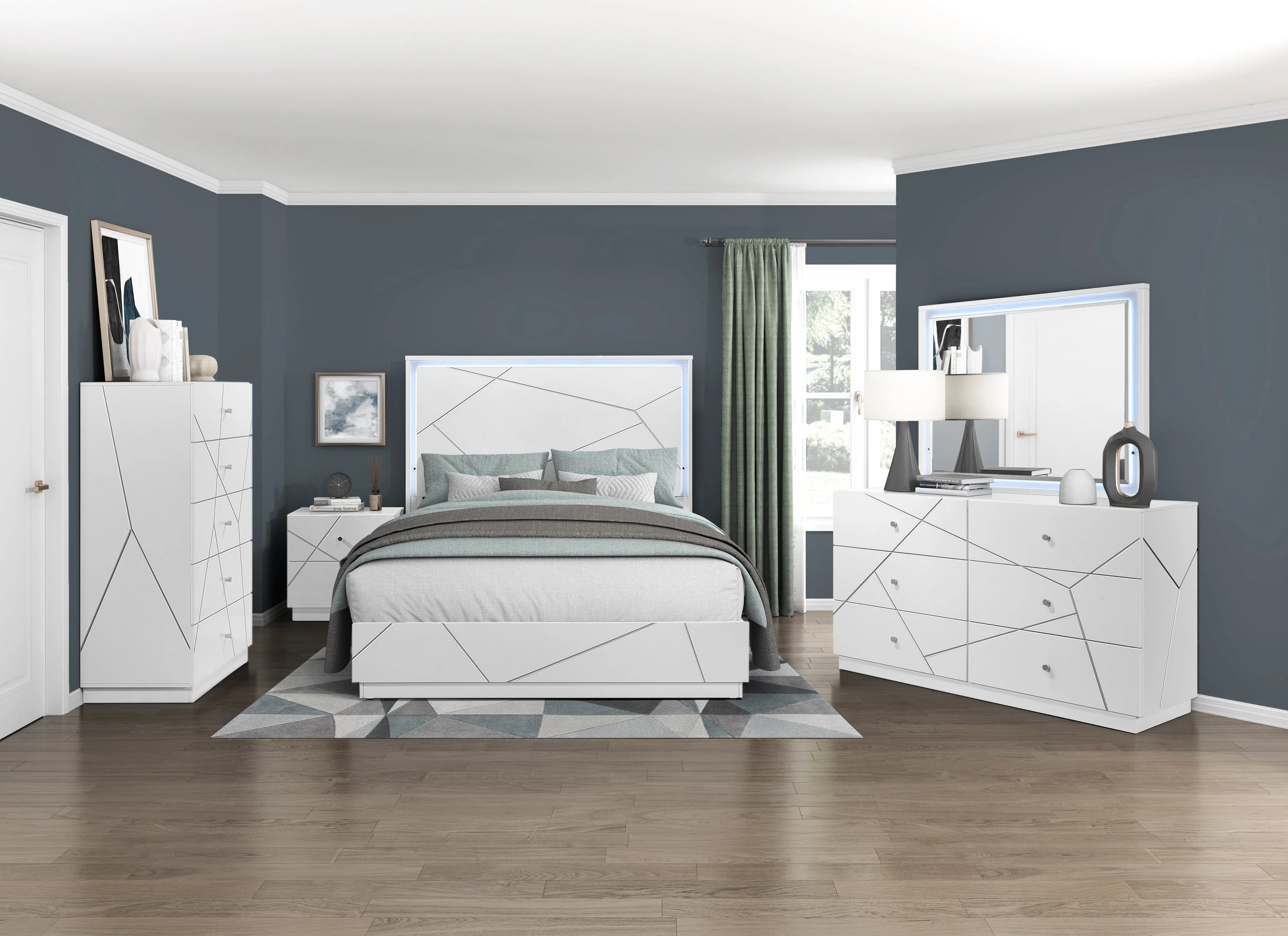 Orlo White Eastern King Bed - Image 14