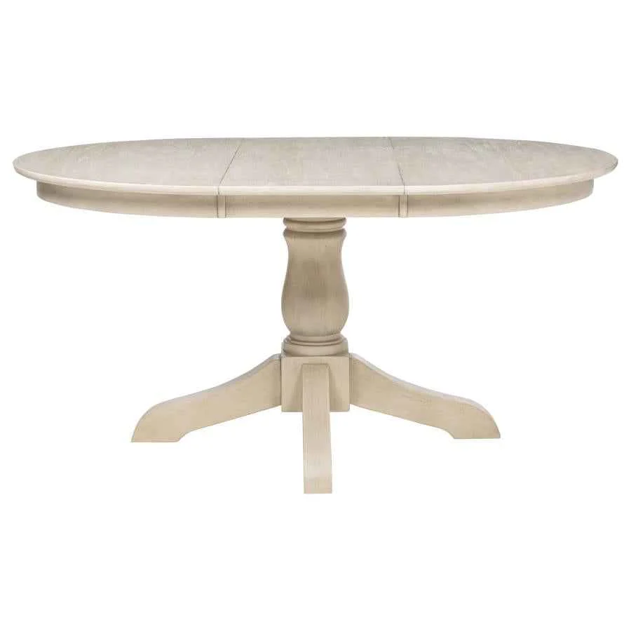 Orrison Linen 5-piece Oval 62-inch Extension Leaf Dining Set - Image 4