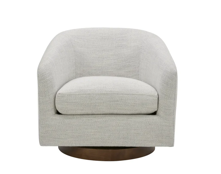 Oscy Swivel Chair Splashed White