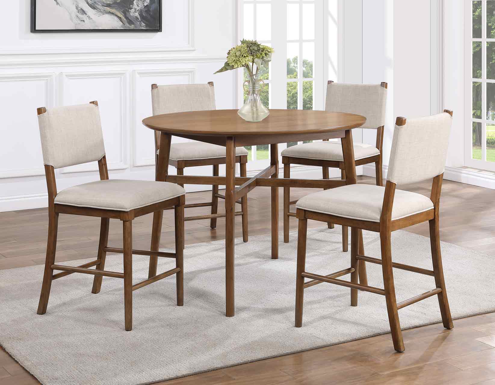 Oslo Pecan Counter Height Dining Set