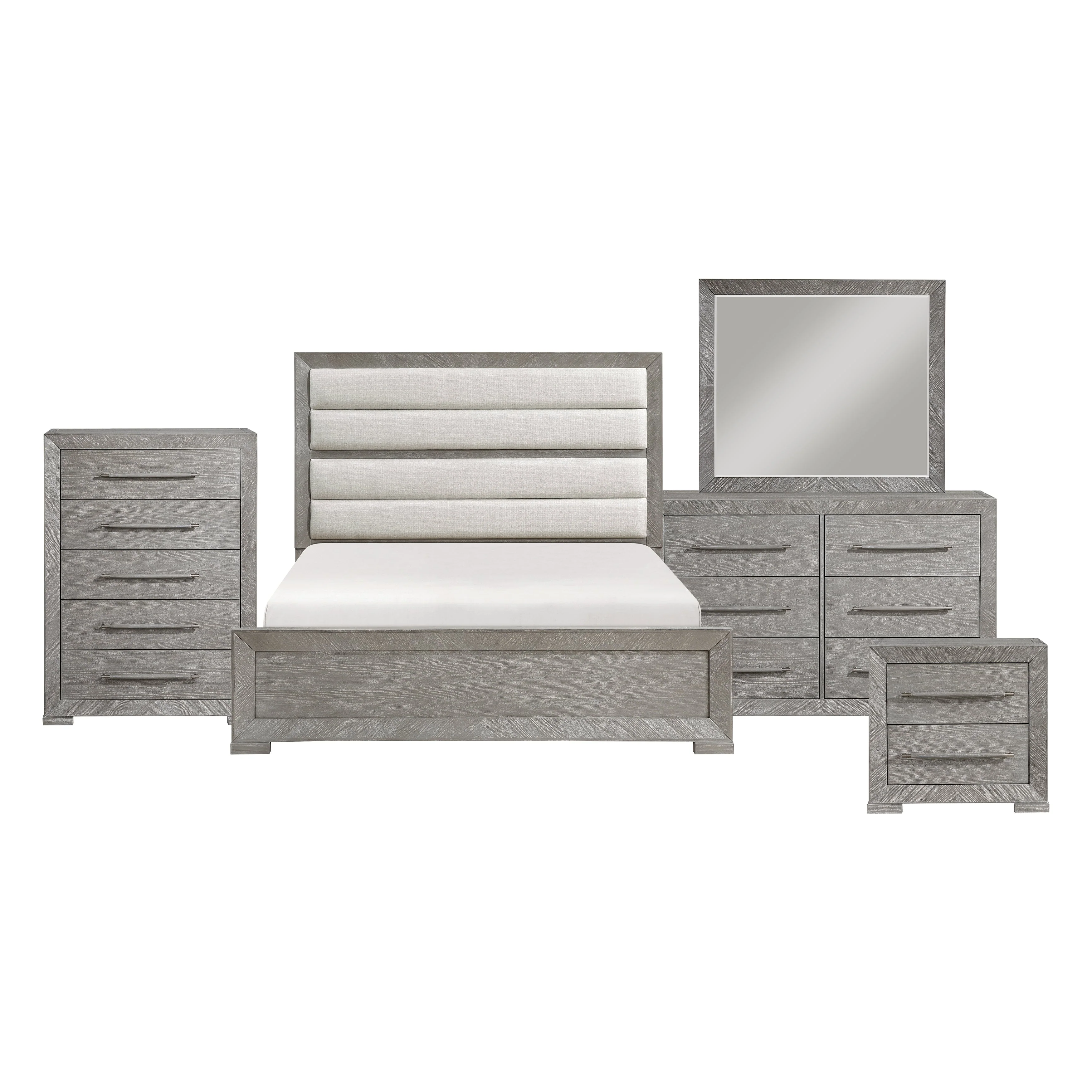 Owen Gray Panel Bedroom Set - Image 2